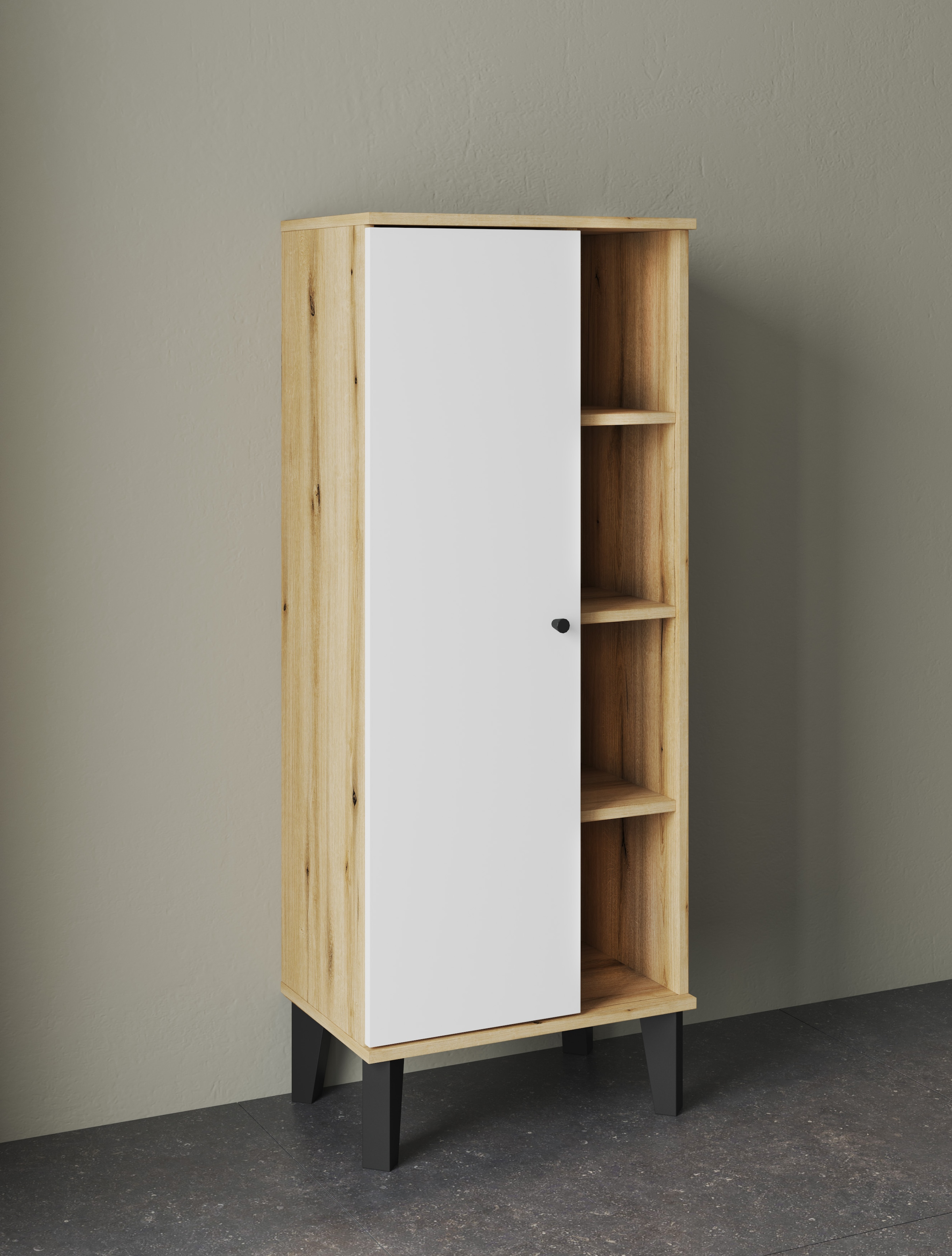 INOSIGN Badmöbel-Set »OSLO, Bad im skandinavischen Design, 5-teiliges Badezimmer« Set, 5 Stk. tlg.