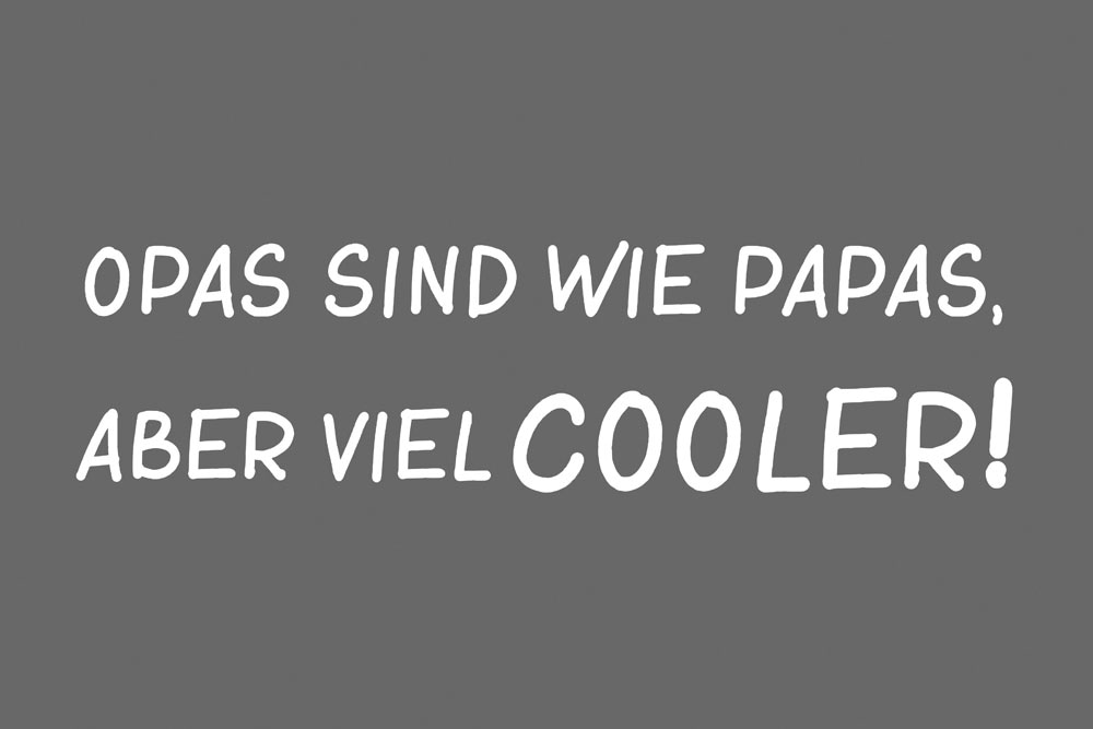 Image of queence Metallbild "Cooler" Schriftzug Sprüche Sprüche & Texte 1 Stk. tlg. Stahlschild, Blechschild, Sprüche, Texte, witzig, Opa, Papa