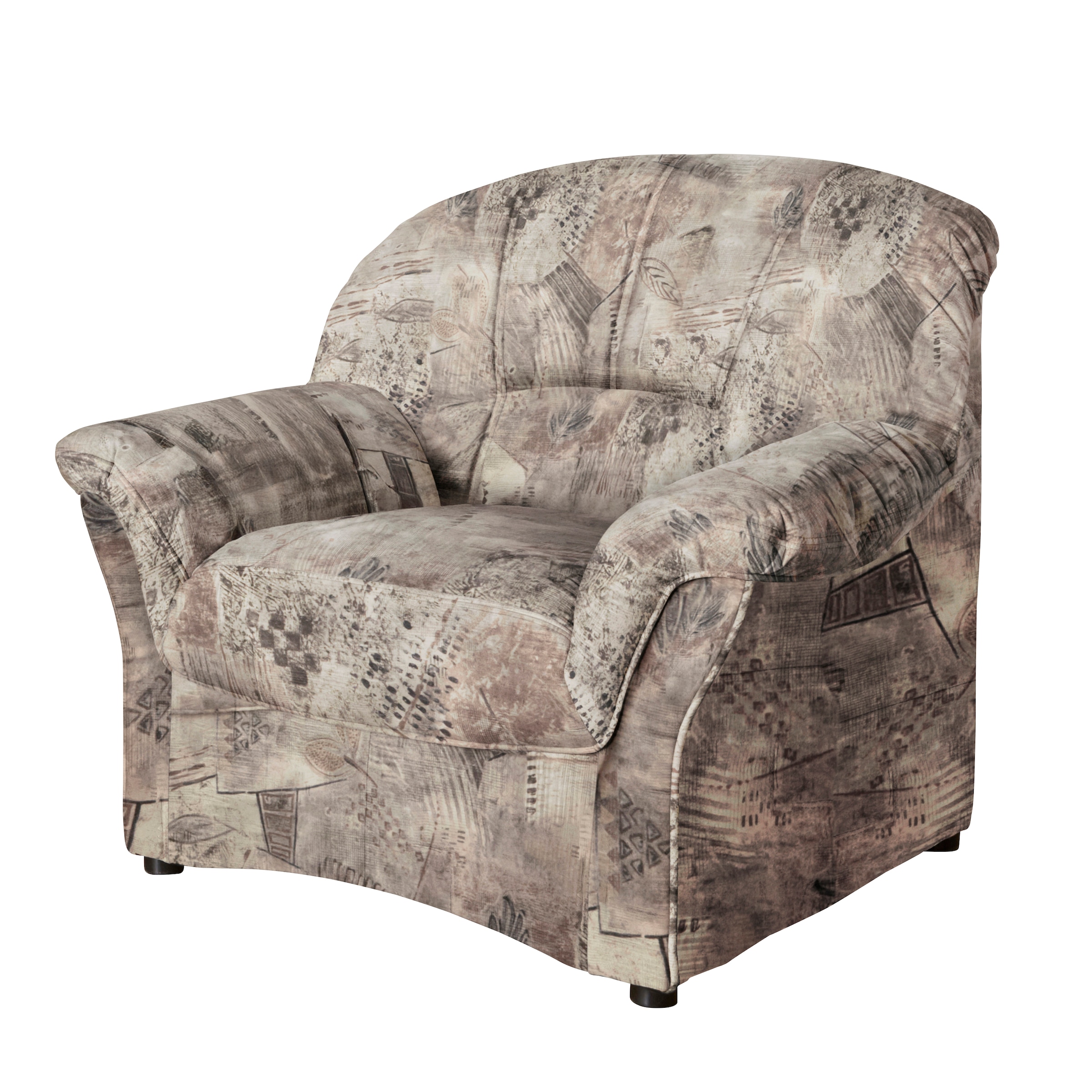 Image of DOMO collection Sessel "Bahia zeitlos, elegant mit bequemen Armlehnen" Microfaser, natur