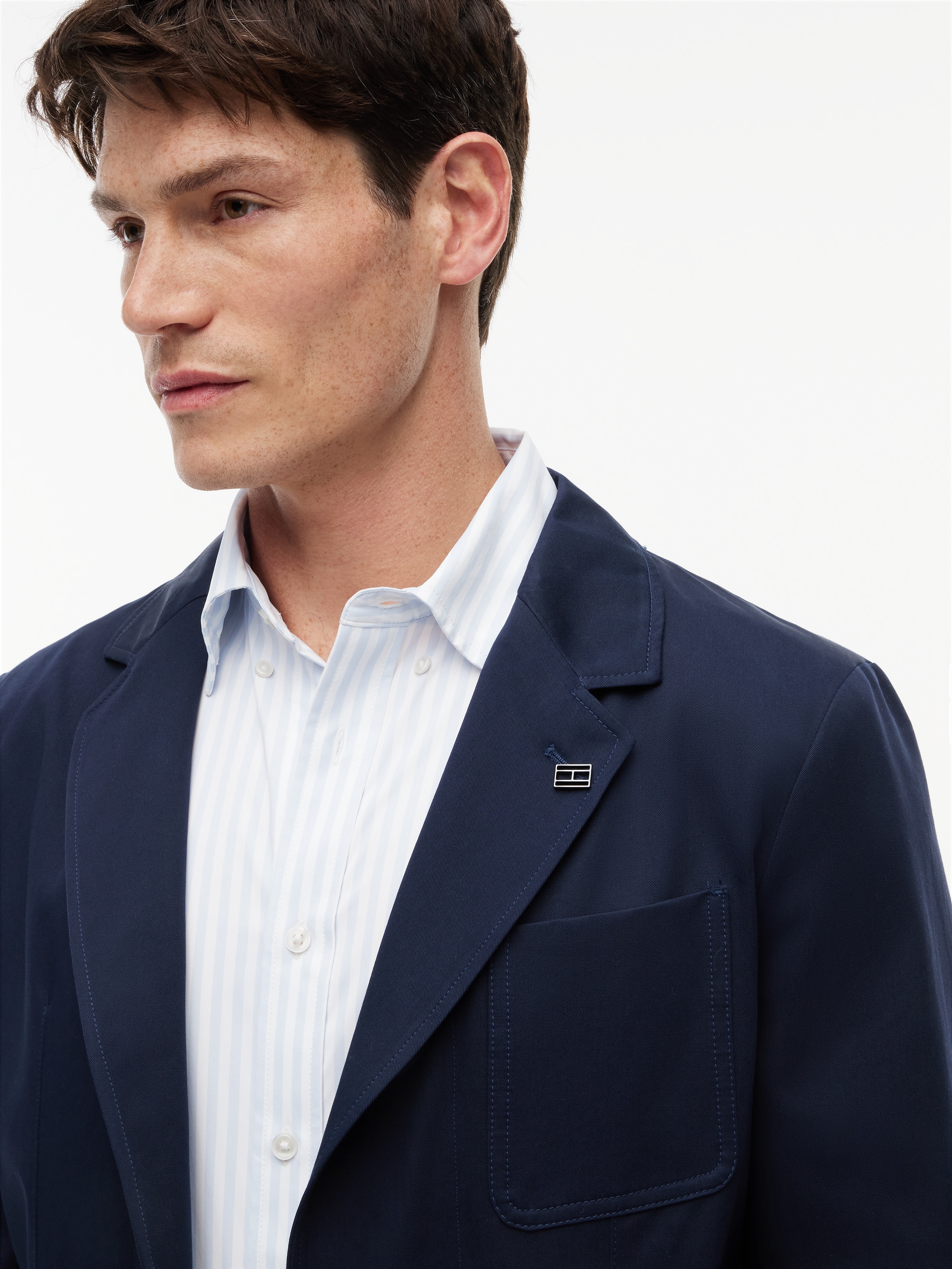 Tommy Hilfiger Sakko »Premium Line Tech-Cotton Performance Anzug« Premium Casual Everyday Sakko Anzug