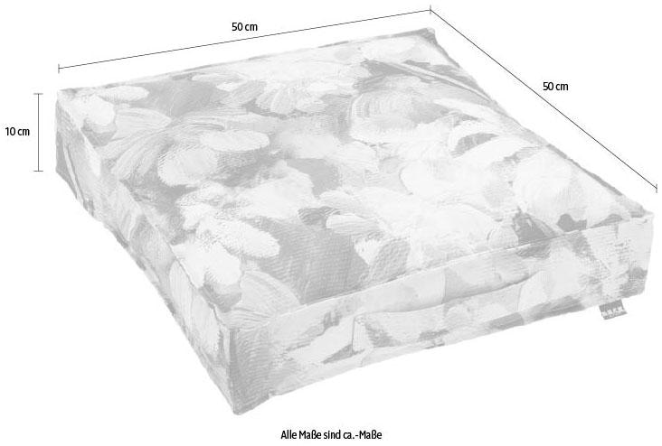 H.O.C.K. Sitzkissen »Flower«, (1 St.), in sommerlichen Farben