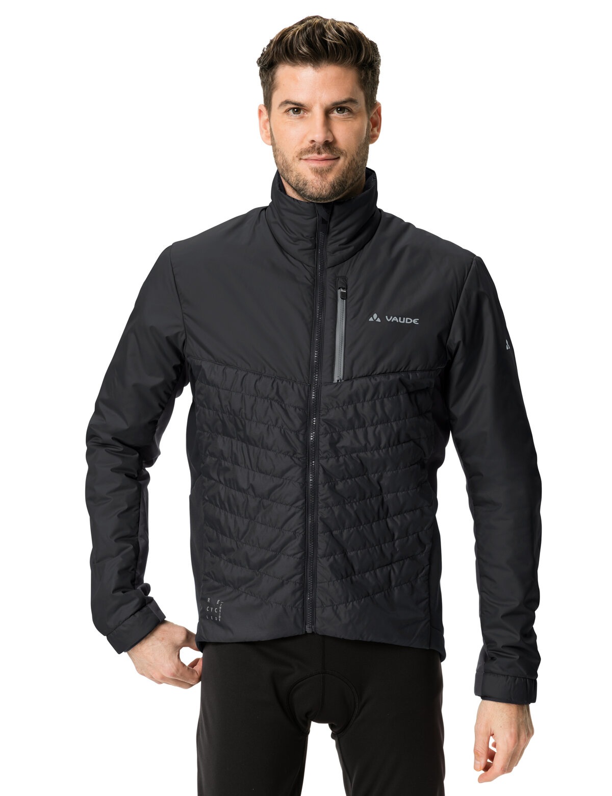 Image of VAUDE Fahrradjacke "MENS POSTA INSULATION JACKET" mit winddichtem Pertex-Material vorne, atmungsaktive Zonen