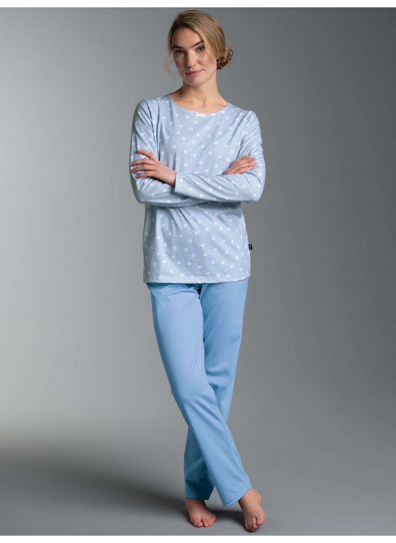 Image of Trigema Schlafanzug "TRIGEMA Pyjama Anzug mit "Punkt" Muster" 1