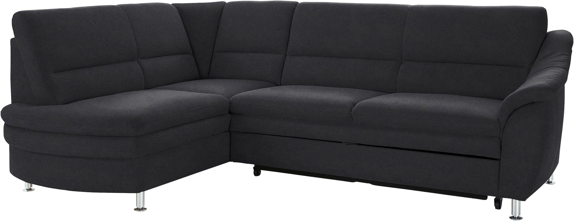 sit&more Canapé d'angle »Cardoso L-Form« mit Federkern, wahlweise mit Bettfunktion und Schubkasten