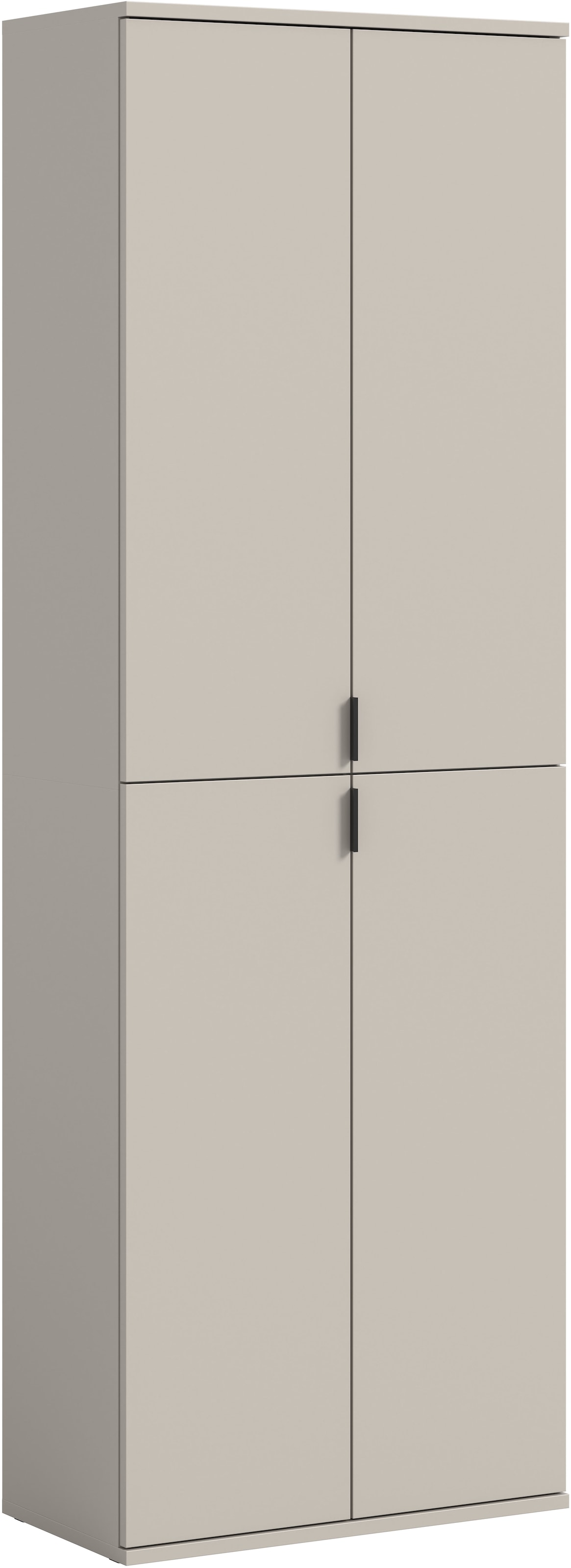Image of Home affaire Garderobenschrank "TRONDHEIM, Höhe 193 cm, 4 Türen, 9 Fächer, 7 Einlegeböden" inkl. ausziehbarer Kleiderstange, in verschiedenen Farben erhältlich, Schrank, Hochschramk, Mehrzweckschrank, Universalschrank, Flur, Diele