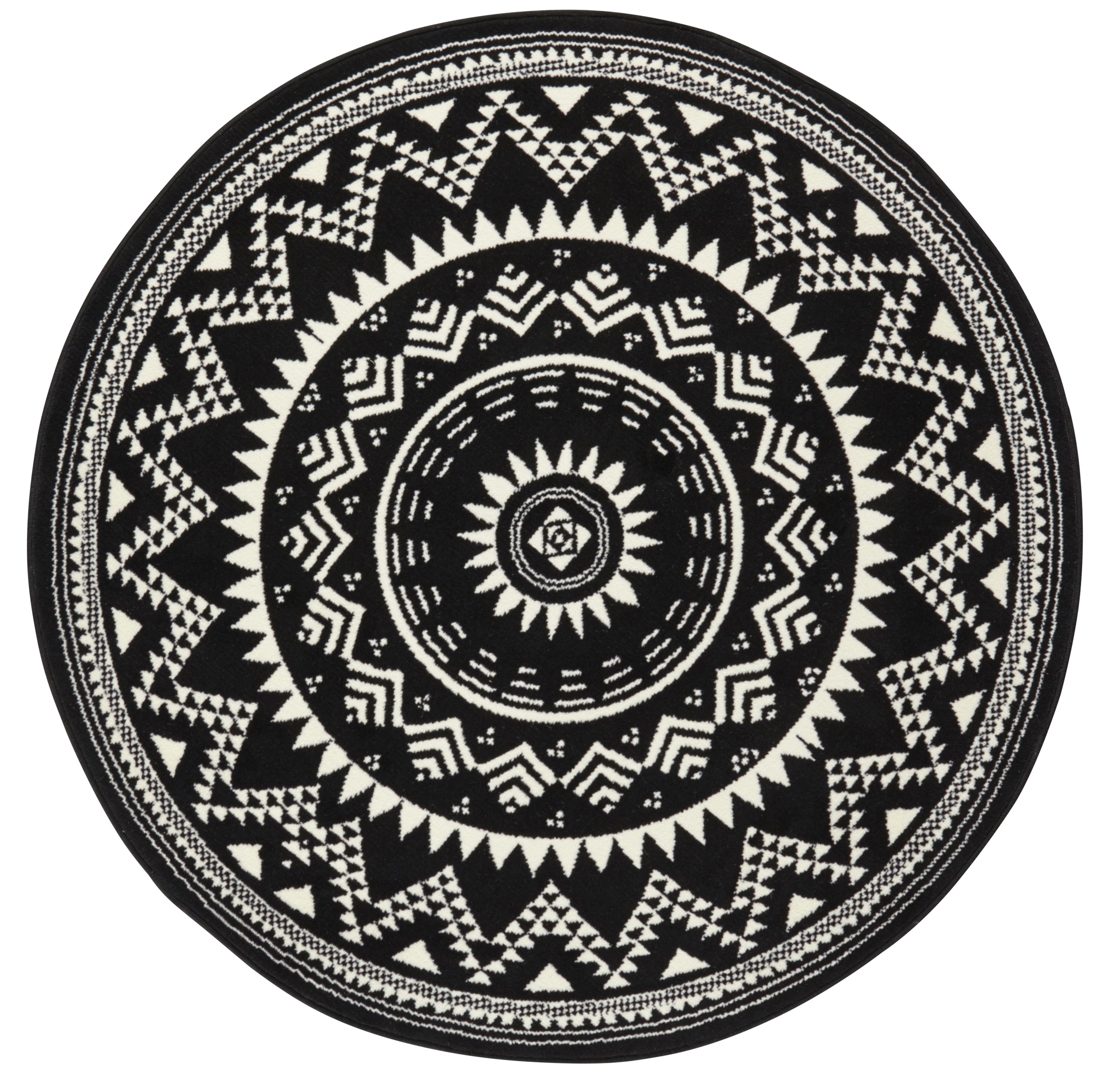 HANSE Home Teppich »Valencia«, rund, 9 mm Höhe, Kurzflor, Modern, Vintage, Mandala, Wohnzimmer, Kinderzimmer, Flur