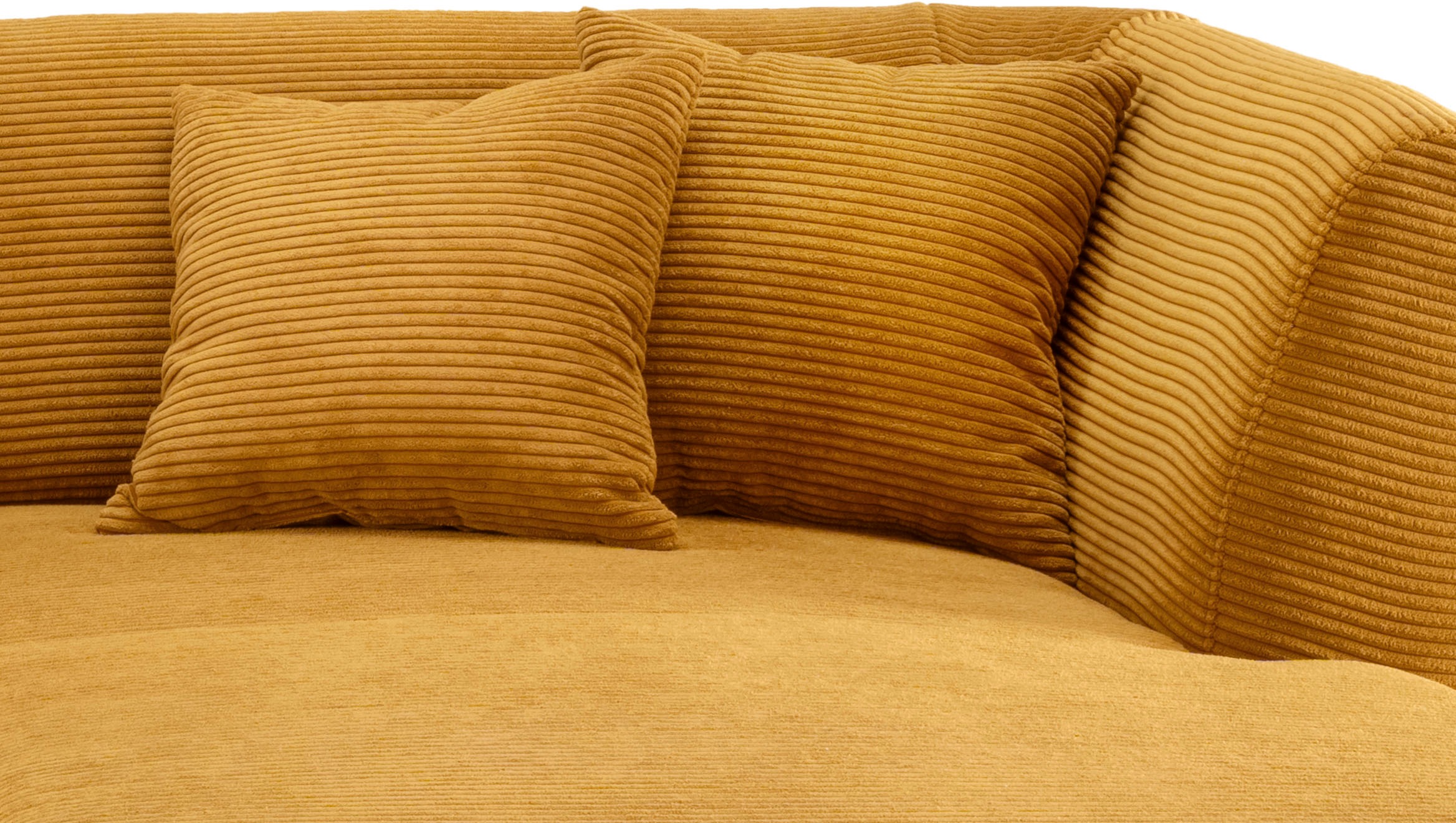 INOSIGN Ecksofa »Colori L-Form«, Holzfussfarbe wählbar, inkl. 4x Zierkissen