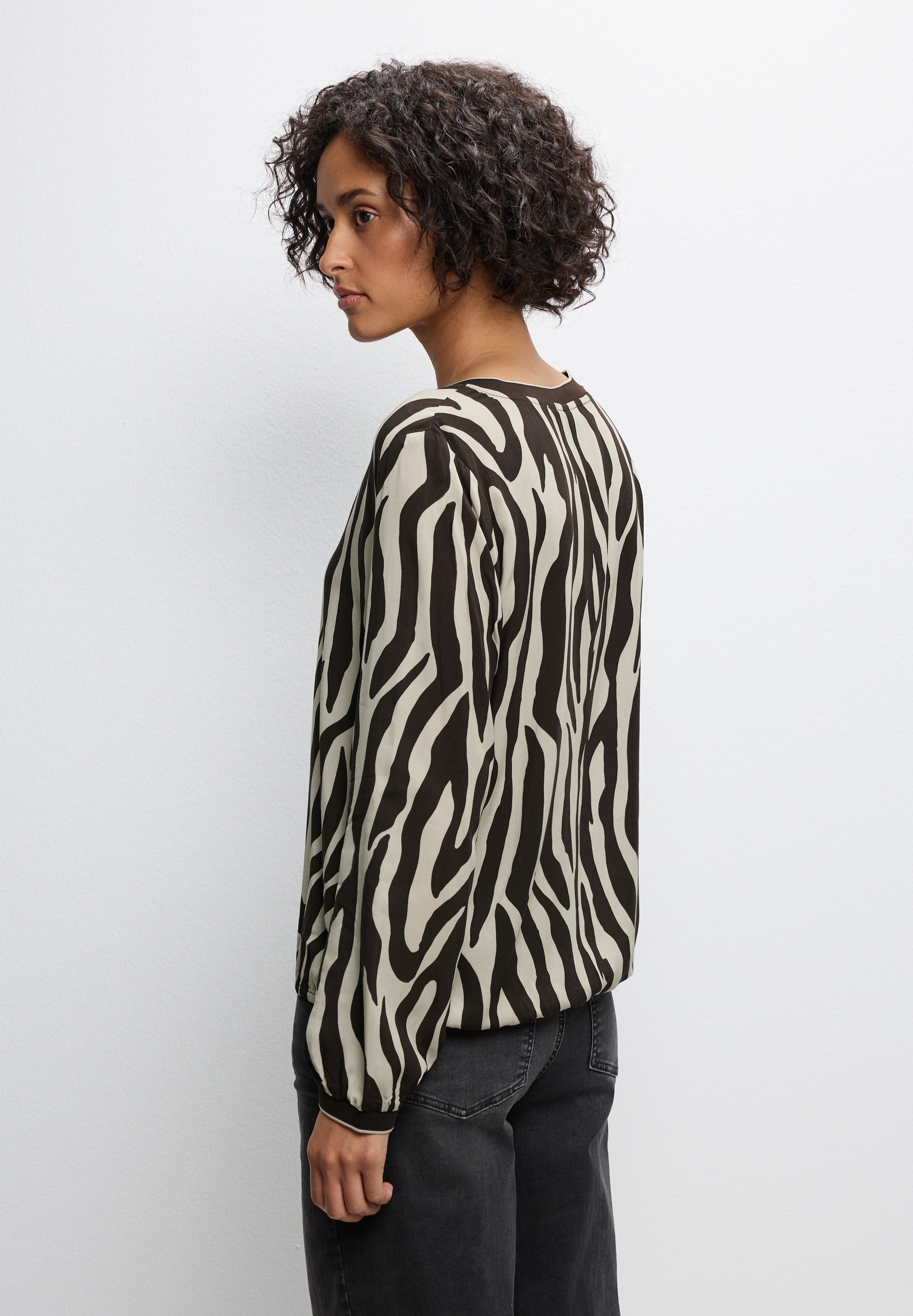 STREET ONE Langarmbluse, mit All-Over Print