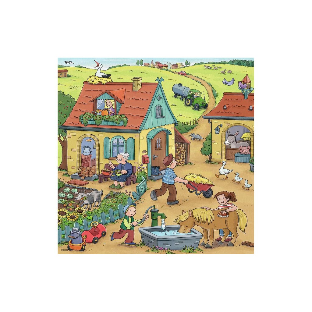 Ravensburger Puzzle »Viel los auf dem Bauernhof«, (147 tlg.)