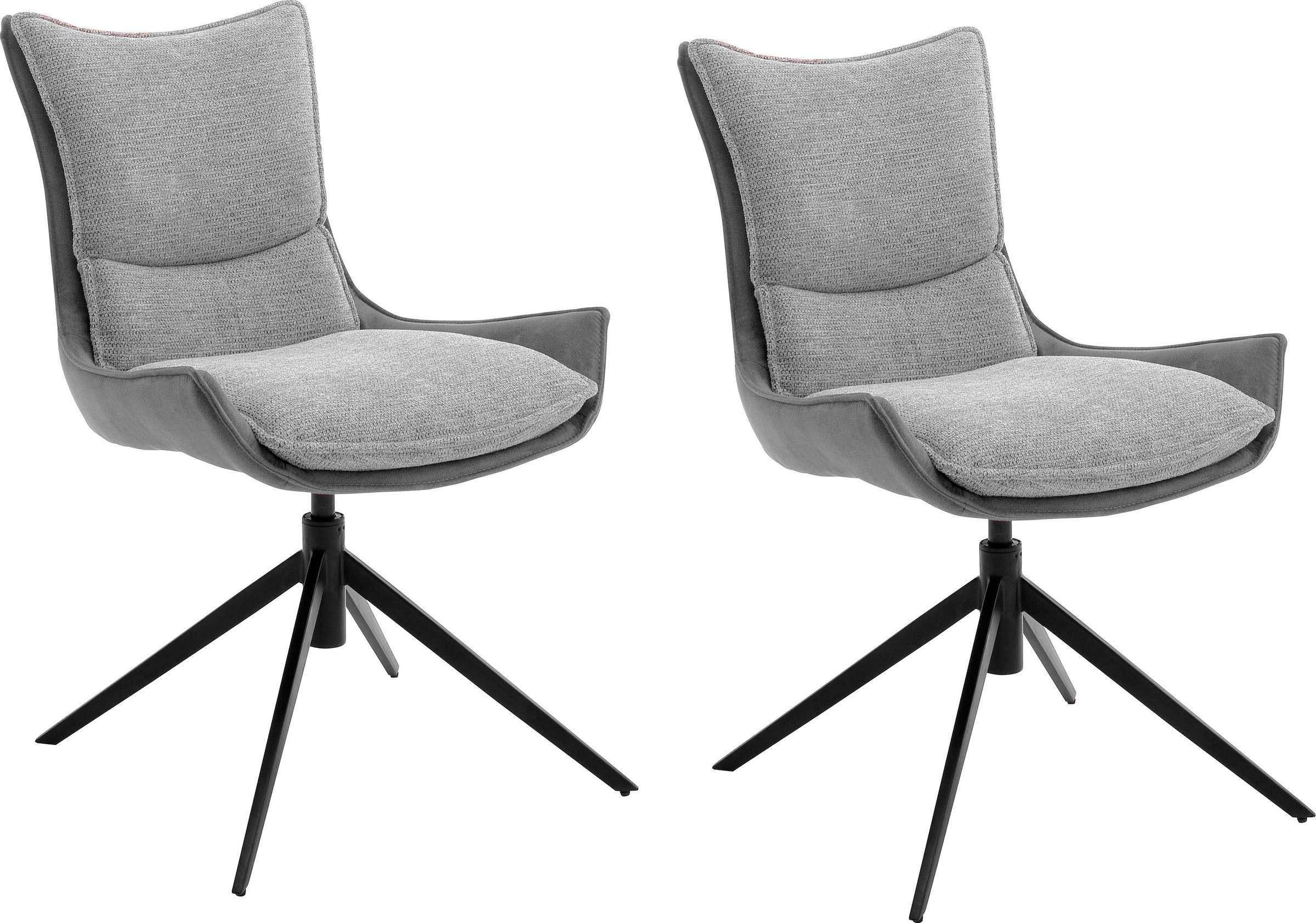 MCA furniture Esszimmerstuhl kg 120 360° (Set), »Kitami«, kaufen 4-Fussstuhl 2 bis Nivellierung, St., mit drehbar Stoffbezug