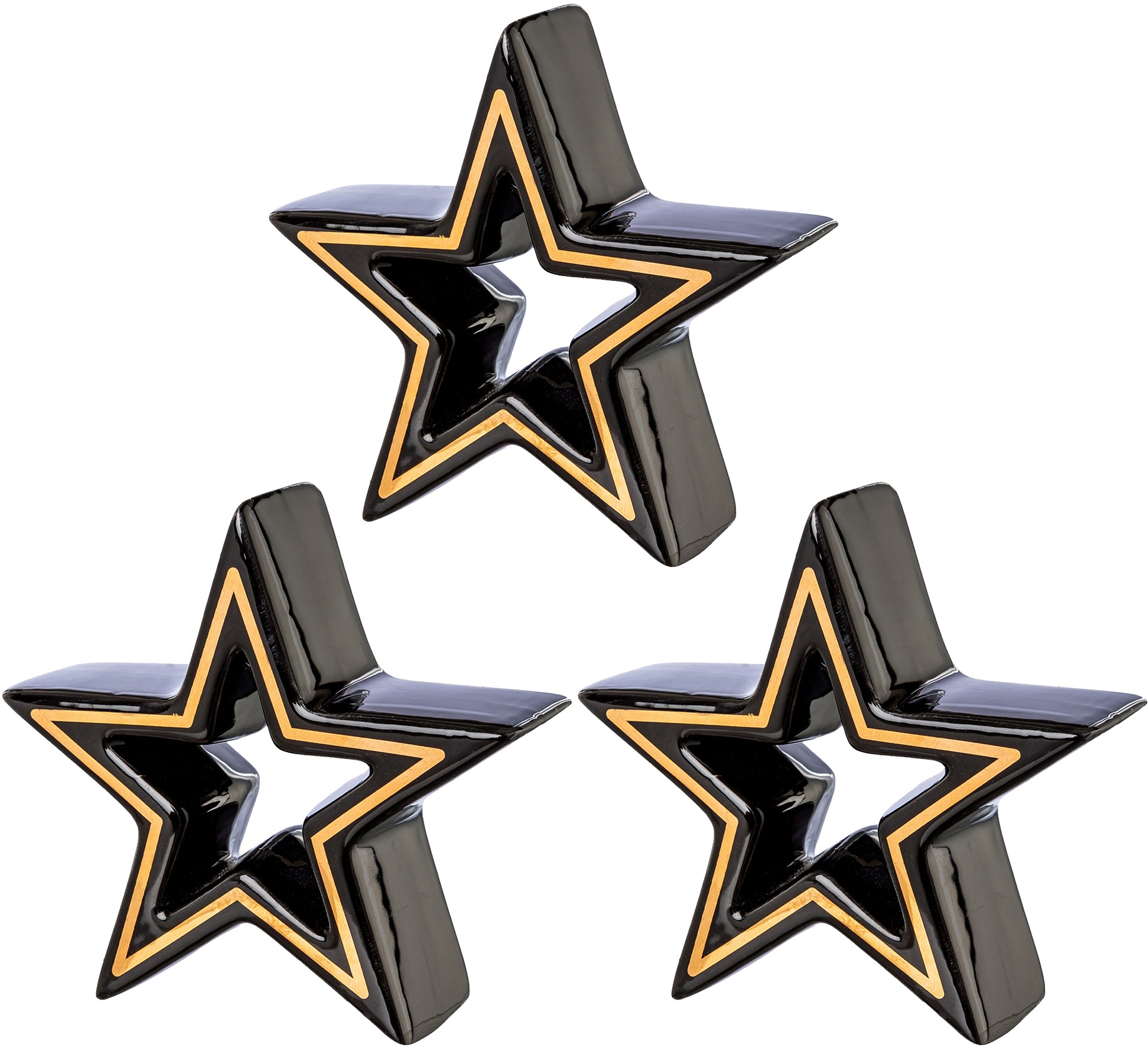 Image of Creativ home Dekostern, (3 St.), aus Keramik, Ø ca. 10 cm bei Ackermann Versand Schweiz