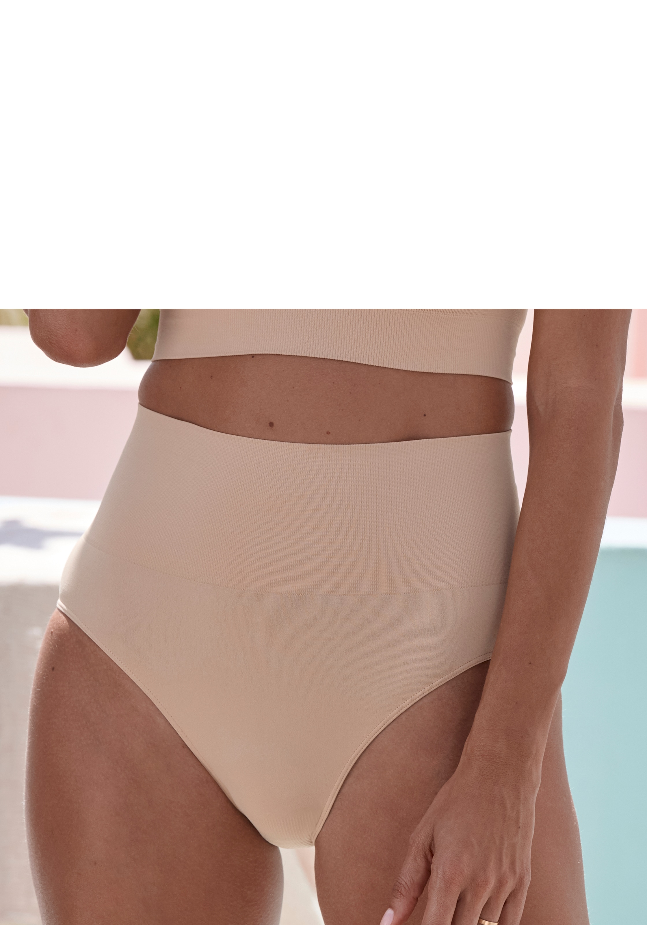 Nuance by Lascana Culotte haute », Bauch-weg-Slip, Shaping Slip« Paquet, 2 cuis sans couture, sans coutures, avec léger effet sculptant
