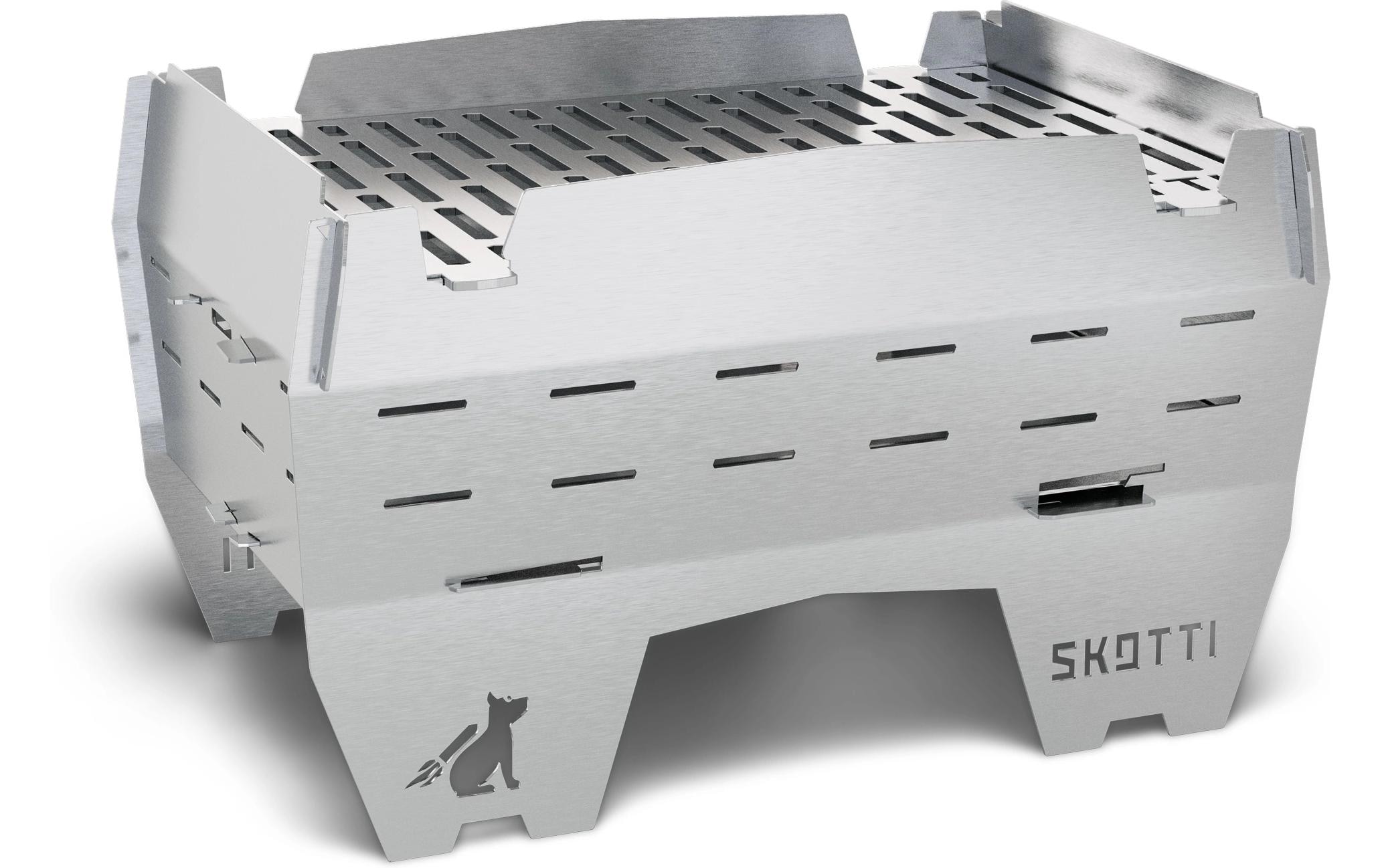   Camping-Gasgrill »Skotti Mini« Ultra-mobiler faltbarer Edelstahlgrill für Camping und Outdoor