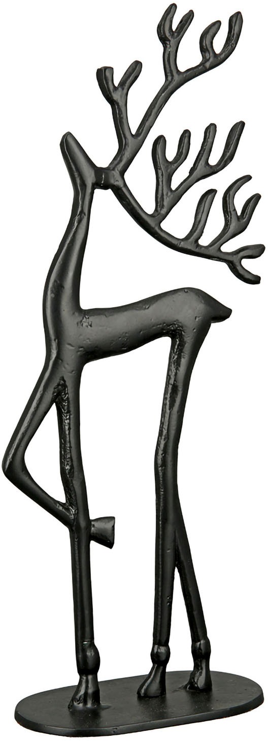 Image of Casablanca by Gilde Tierfigur "Figur Rentier Nordy schwarz H. 52 cm"