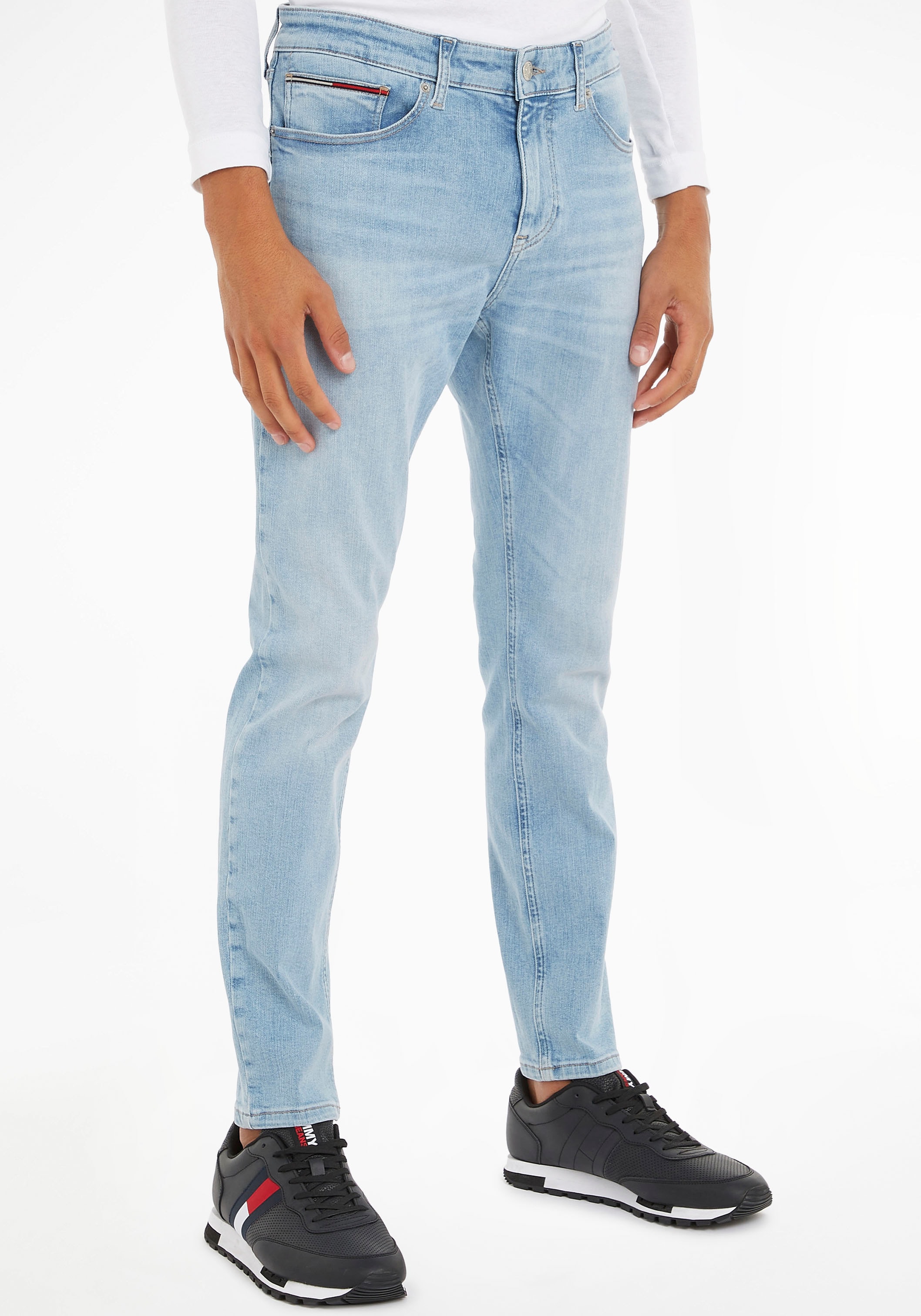♕ Tommy Jeans Slim-fit-Jeans mit »AUSTIN auf Lederbadge SLIM versandkostenfrei TPRD«