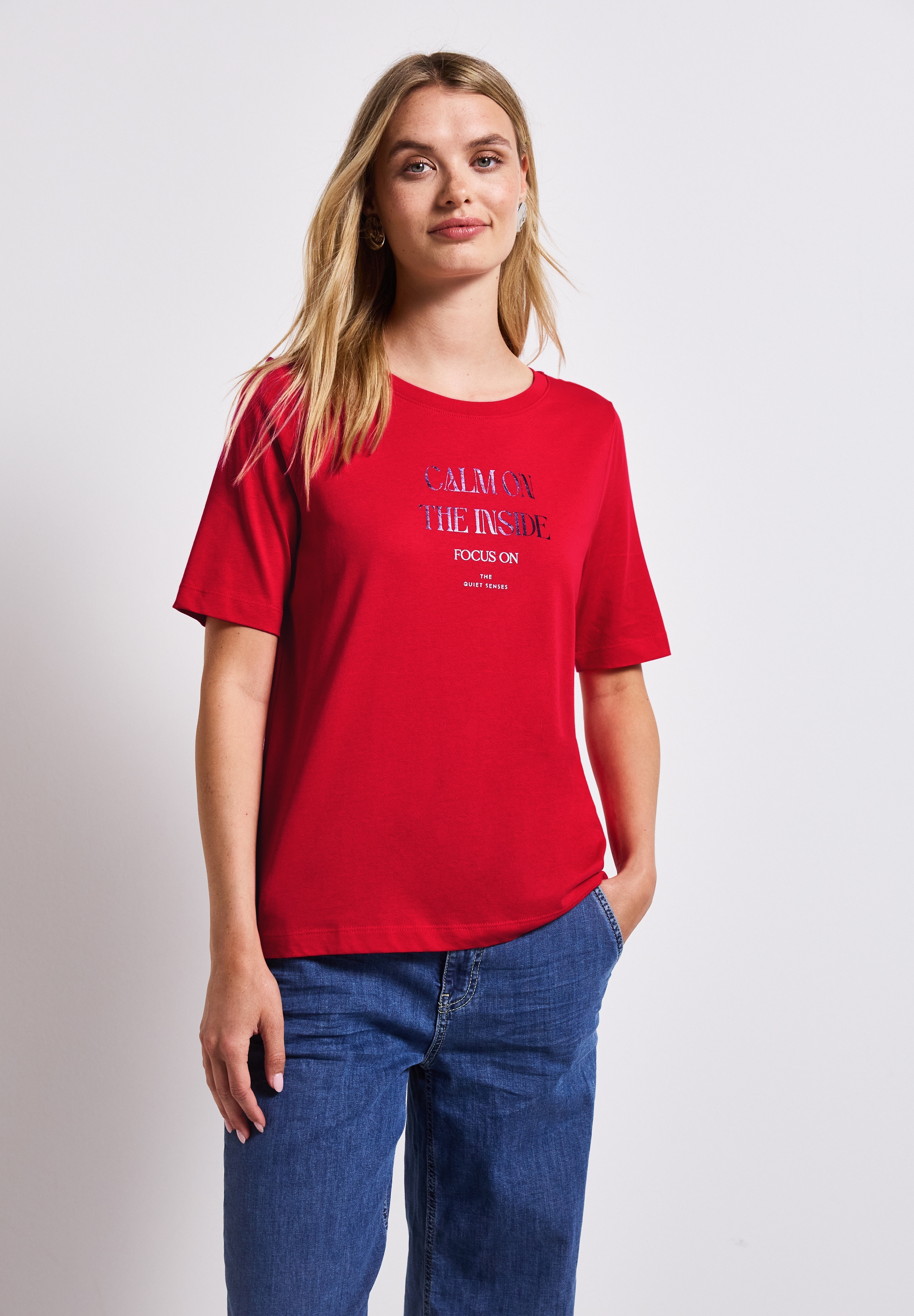 Image of STREET ONE T-Shirt mit Schriftzug