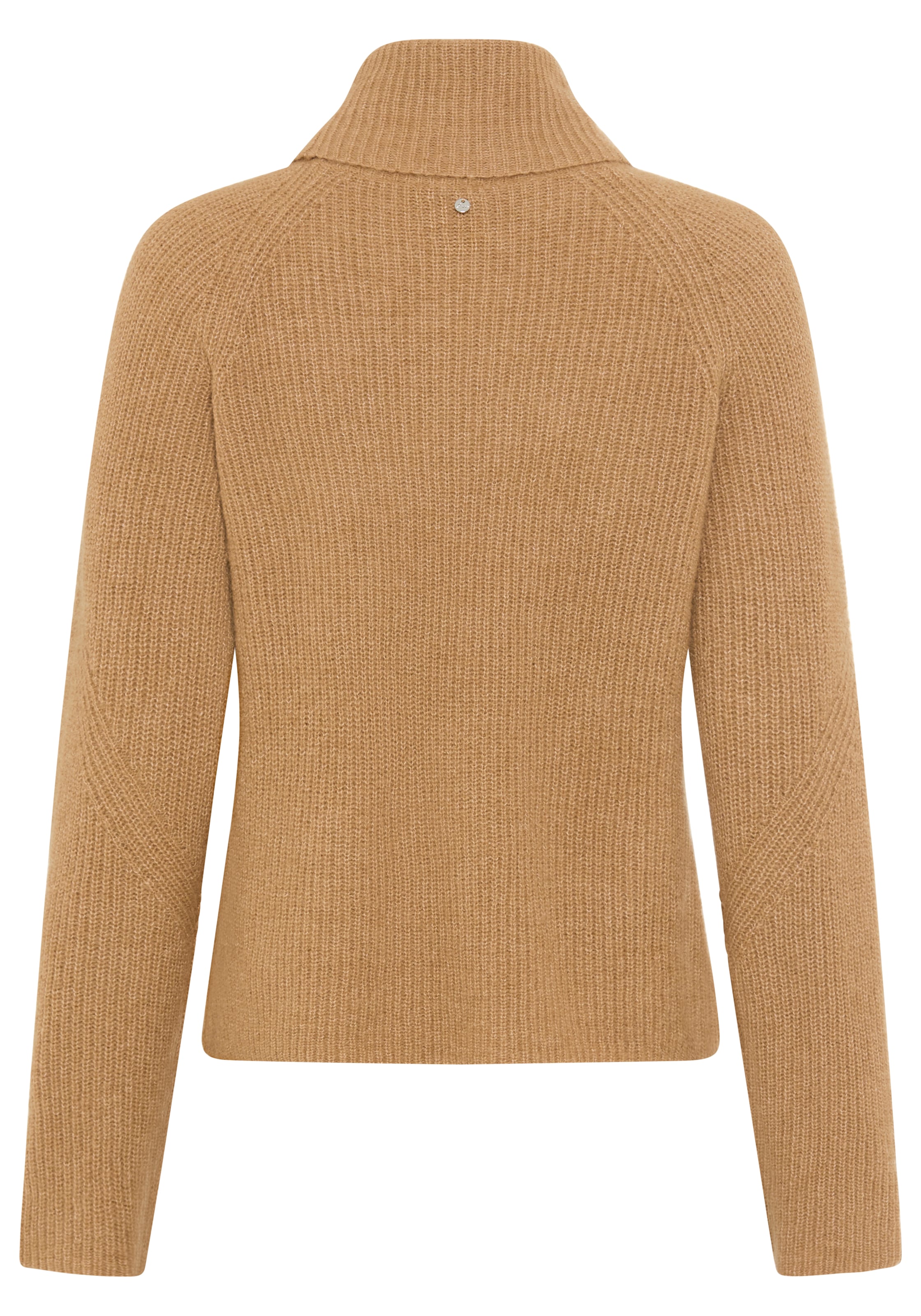 BOSS ORANGE Pull en tricot »Falodina Premium Damenmode« mit Rollkragen, Materialmix mit Alpaka