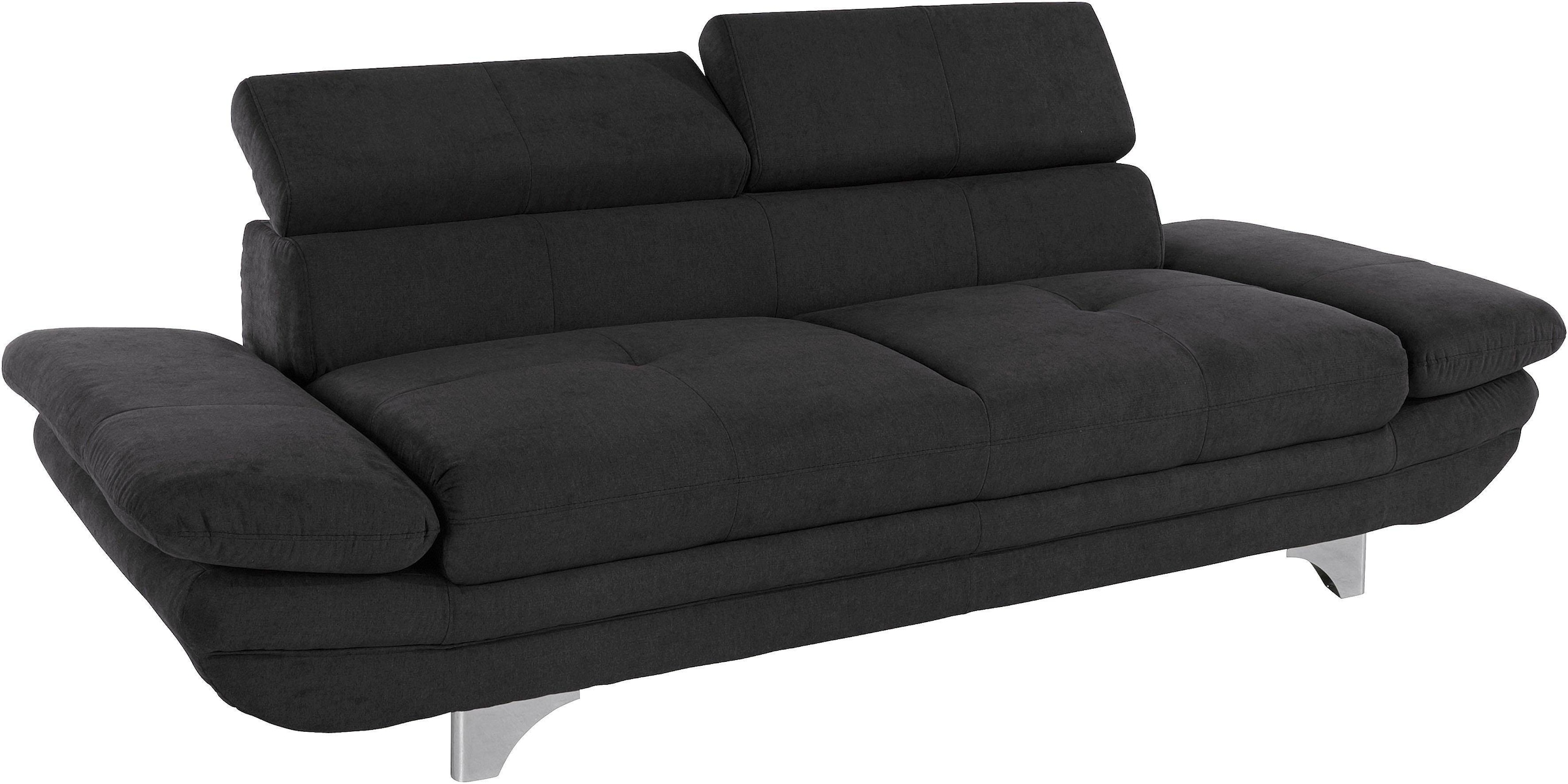 COTTA Ensemble rembourré »Enterprise« Set,  Set bestehend aus 2,5-Sitzer mit Arm- & Kopfteilverstellung & Hocker