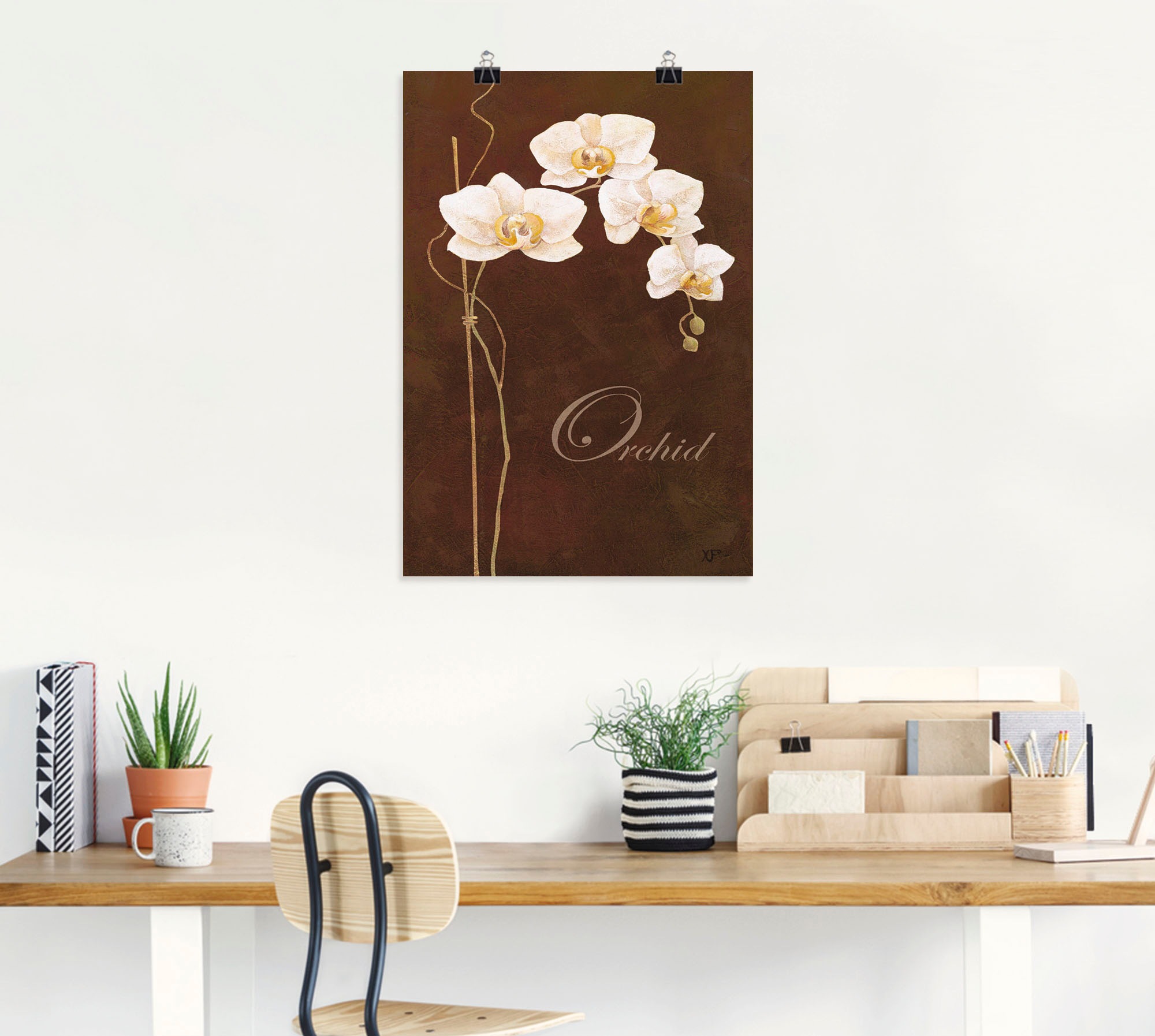 Artland Wandbild »Zarte Orchidee«, Blumen, (1 St.), als Leinwandbild, Poster in verschied. Grössen