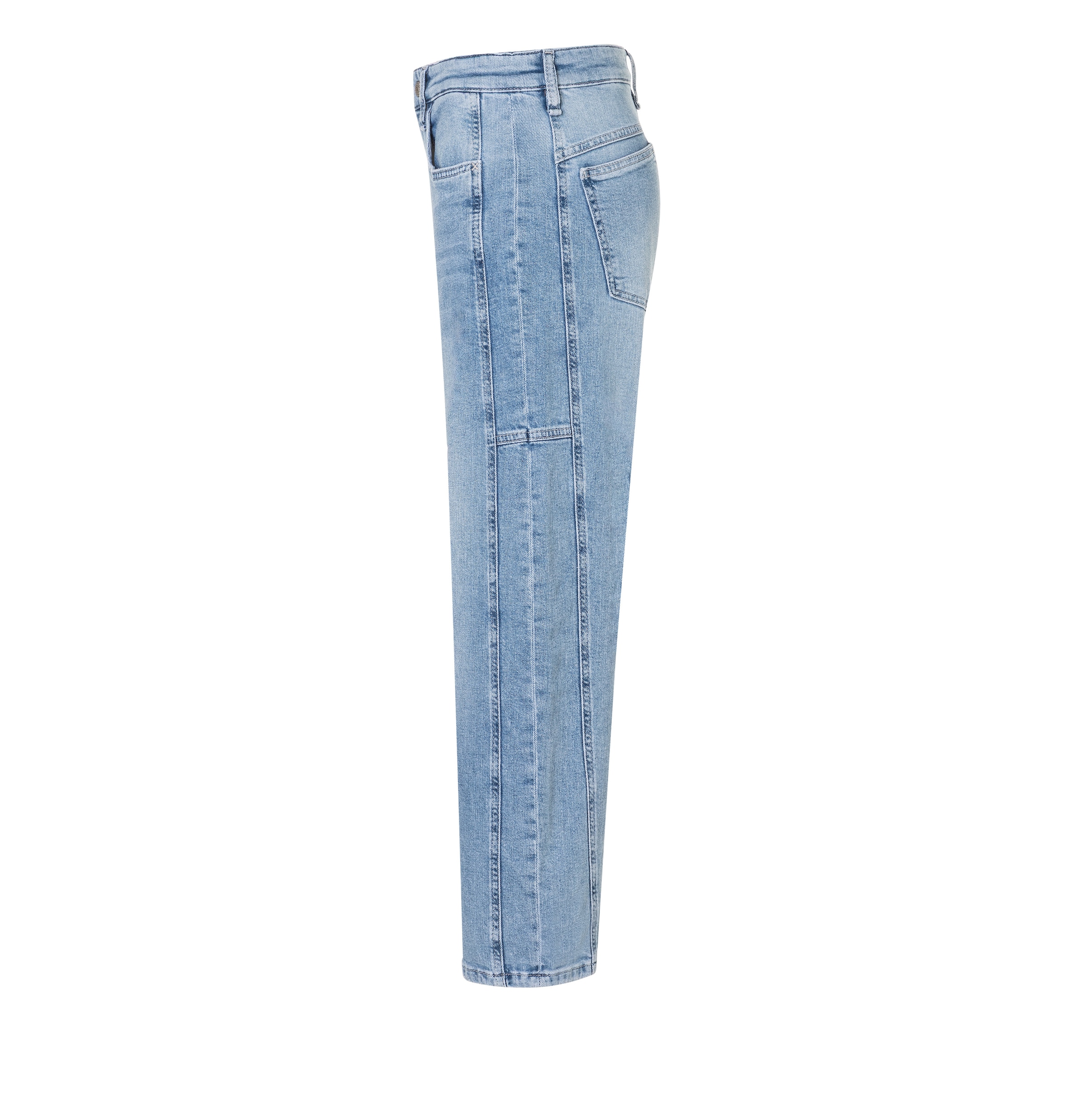 MAC Jeans à 5 poches »OHIO Barrel« Barrel Fit, Naht-Detail auf Kniehöhe