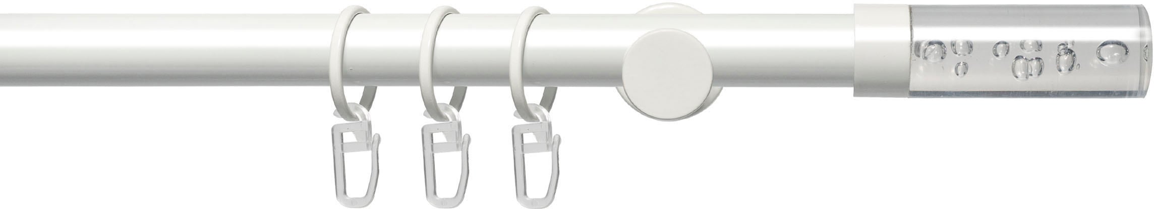 Image of Liedeco Gardinenstange "Fertigstilgarnitur 20 mm Power Zylinder Acryl" Ø 20 mm 1 läufig-läufig Fixmass Gardinenstange Komplett