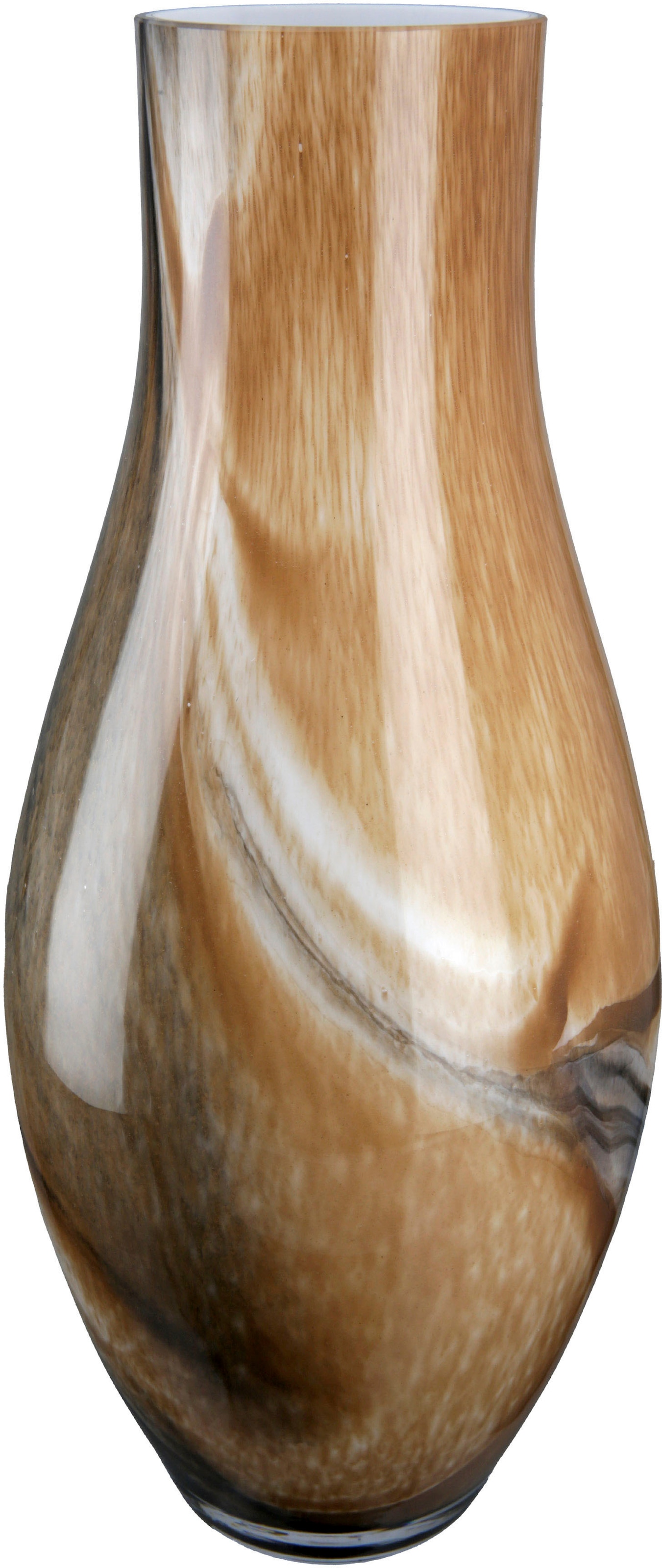 Image of GILDE Tischvase "Draga, Höhe ca. 40 cm" dekorative Vase aus Glas, Blumenvase