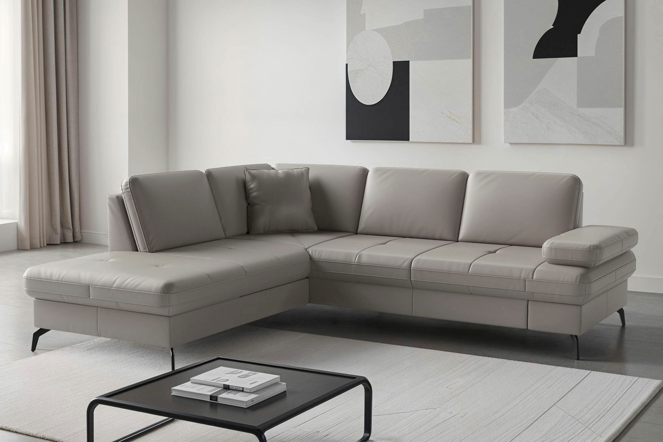 Image of sit&more Ecksofa "Morris Jubi, Ottomane, Breite 238 cm" mit Armteilfunktion, wahlweise mit Schlaffunktion