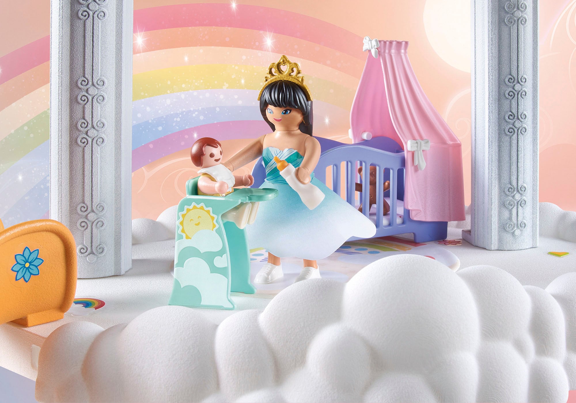 Playmobil® Konstruktions-Spielset »Himmlische Babywolke (71360), Princess Magic«, (63 St.), Made in Germany