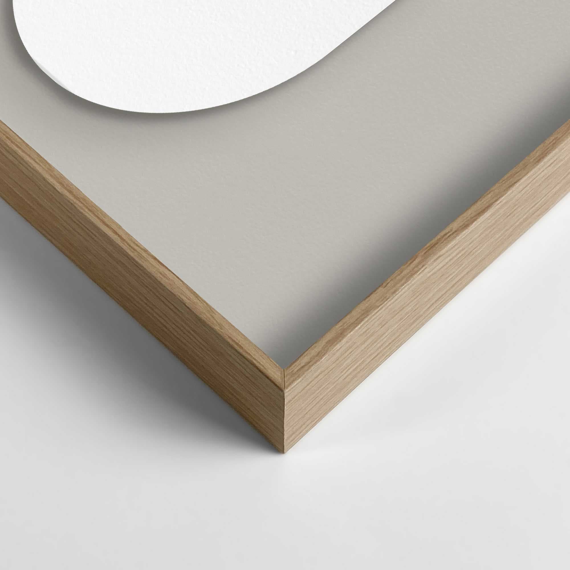 Reinders! Fresque murale »Abstract lichtgrijs met wit« Home Office - Weiss - MDF - Abstrakt - 70x100 cm