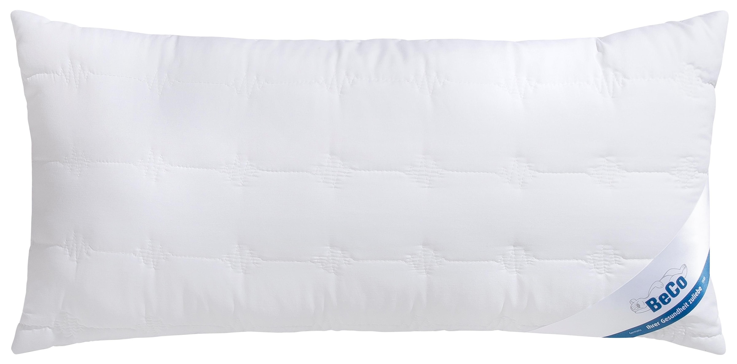 Image of Beco Microfaserkissen "Kopfkissen Medibett Cotton Soft, in 40x80 oder 80x80 cm" Füllung: Faserbaellchen 1 Stk. tlg. Ideal für Allergiker geeignet (Hausstauballergiker)
