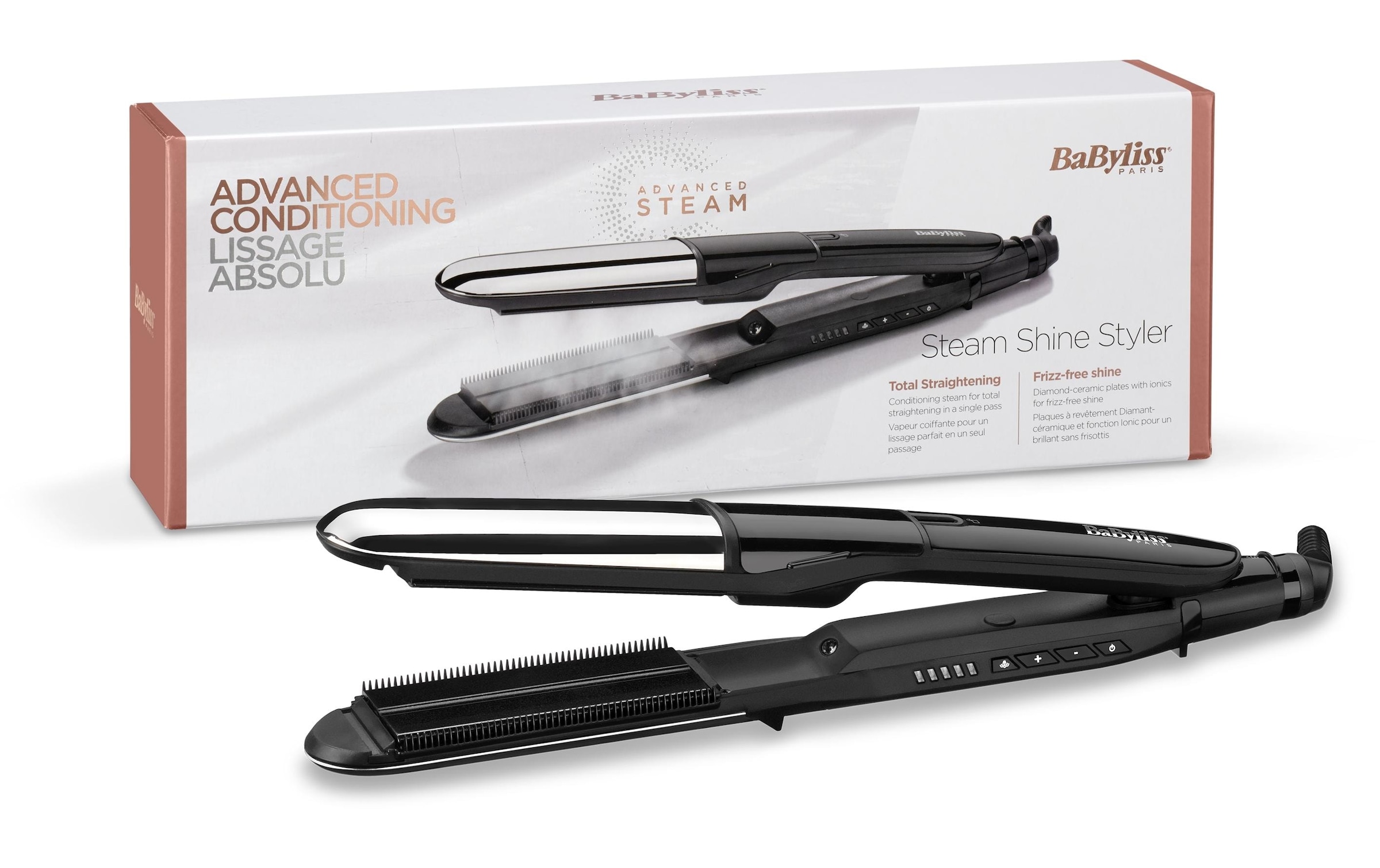 BaByliss Glätteisen »Steam Shine Styler«, Keramik