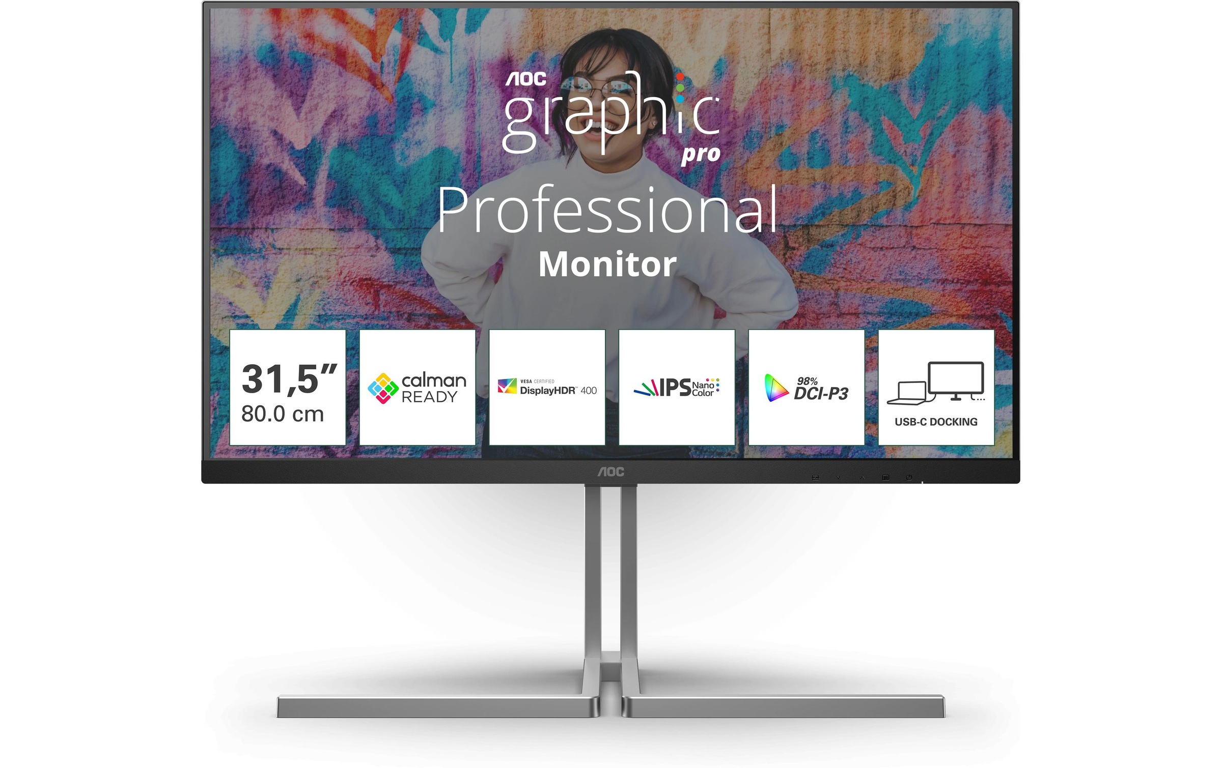 AOC LED-Monitor »U32U3CV« 80,01 cm/31,5 ″  3840 x 2160 px 60 Hz