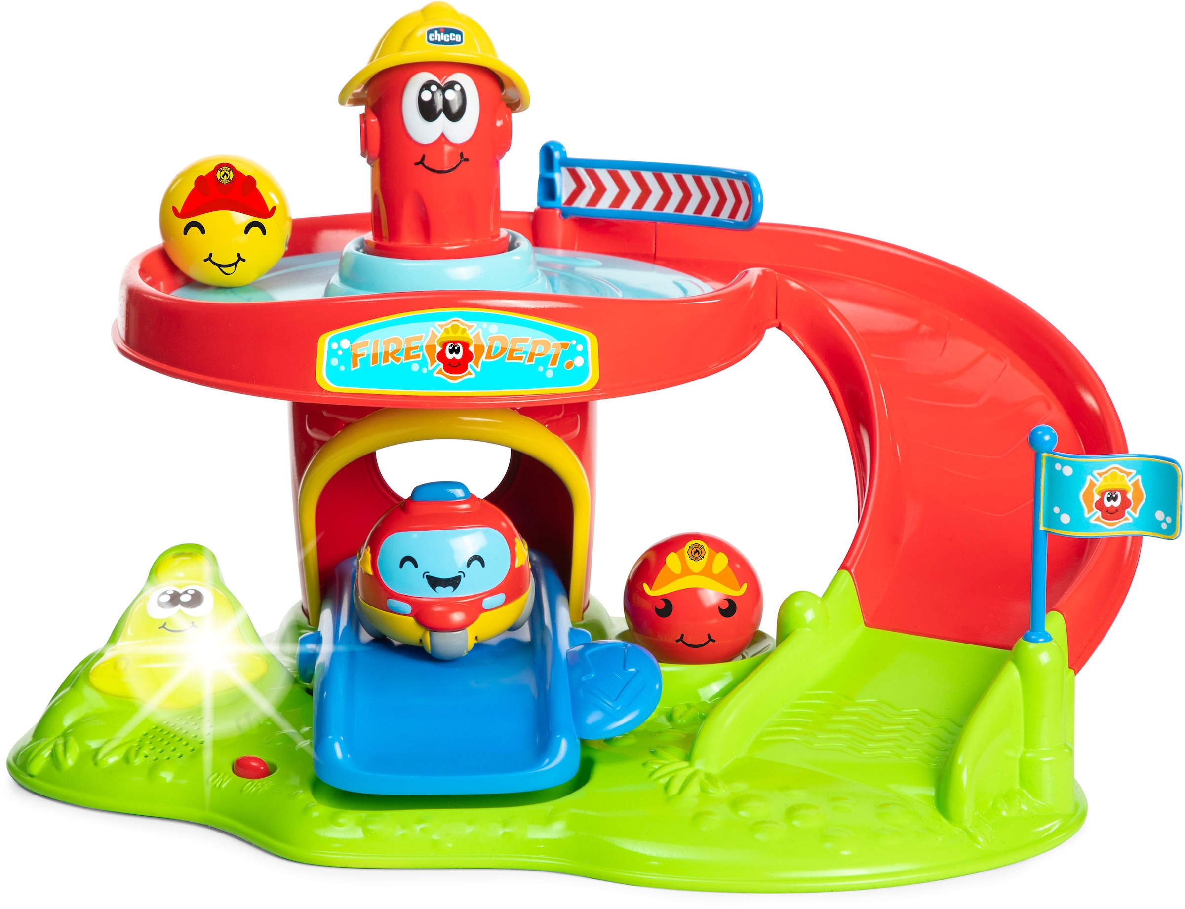 Image of Chicco Lernspielzeug »Rolling Spinner Feuerwehrwache«, mit Licht und Sound bei Ackermann Versand Schweiz