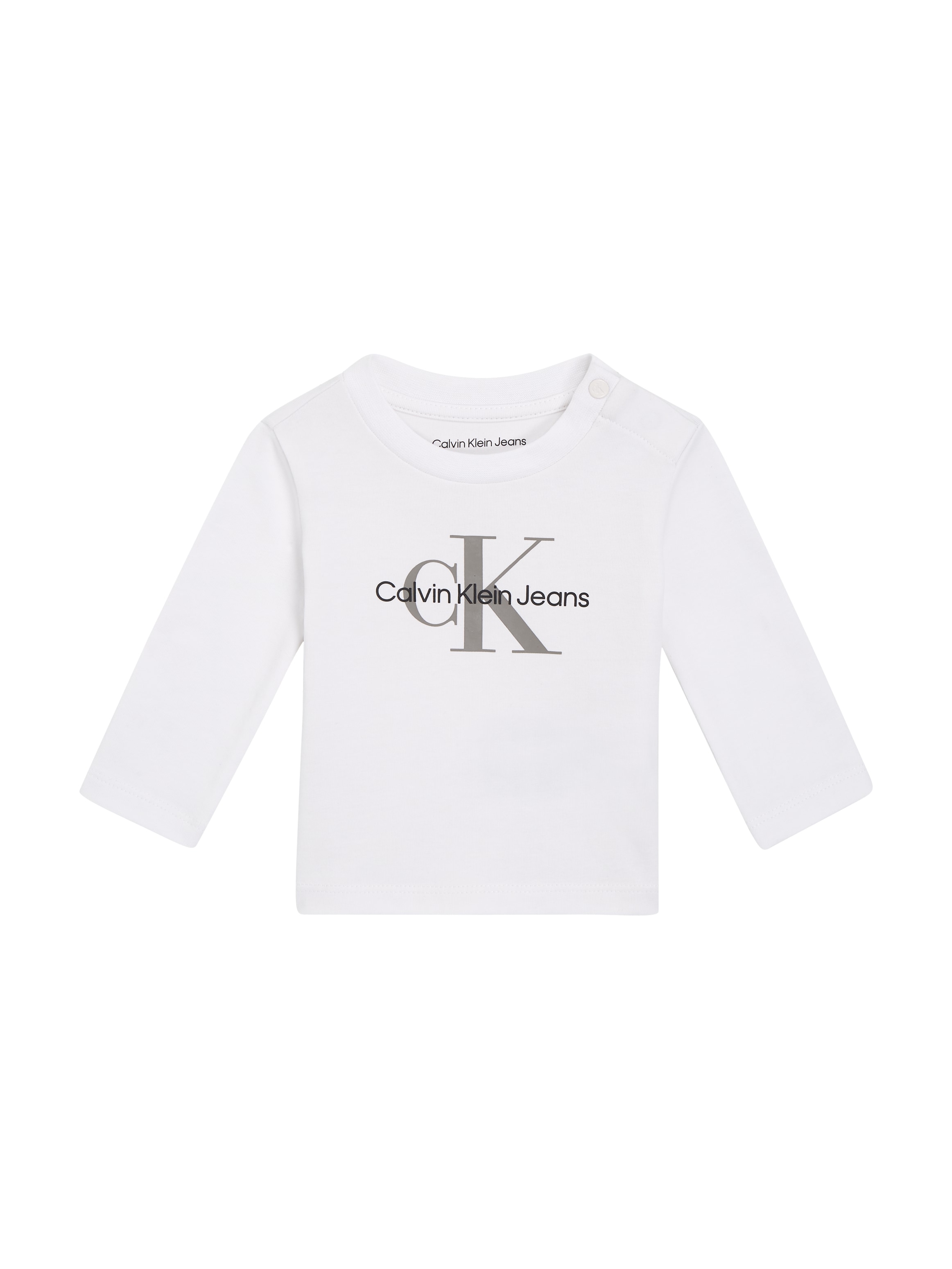 Calvin Klein Jeans Langarmshirt »MONOGRAM LS T-SHIRT«, für Babys bis 2 Jahre, mit grossem Druck