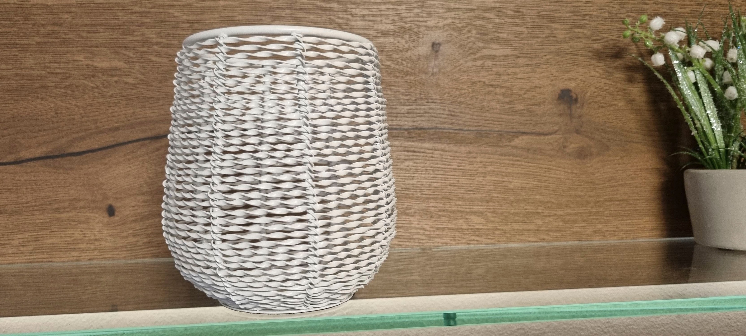 Ambiente Haus Kerzenlaterne »Kerzenhalter aus Draht Weiss - (H) 13 cm«