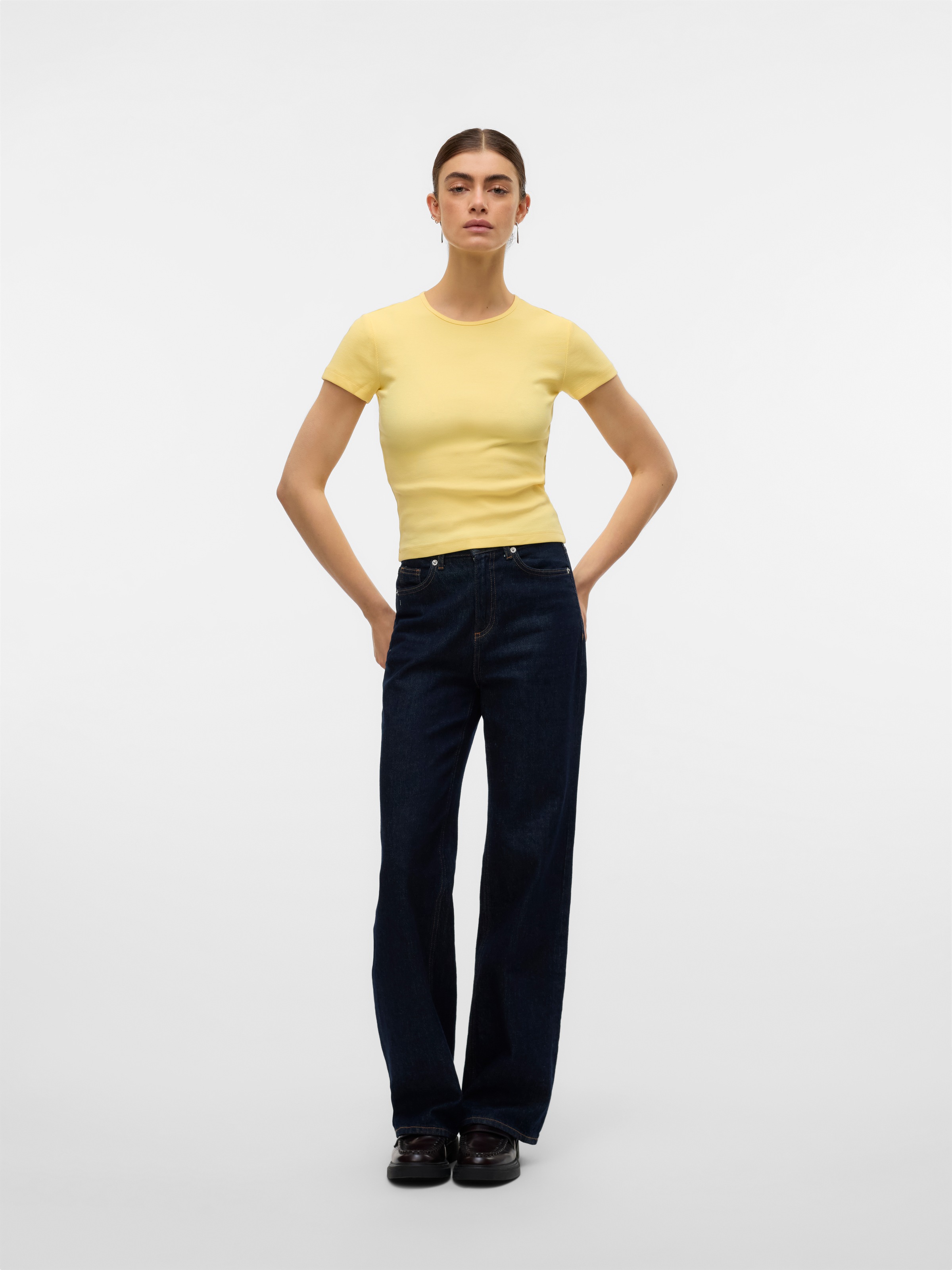 Vero Moda Rundhalsshirt »VMCHLOE SS SHORT TOP JRS NOOS«