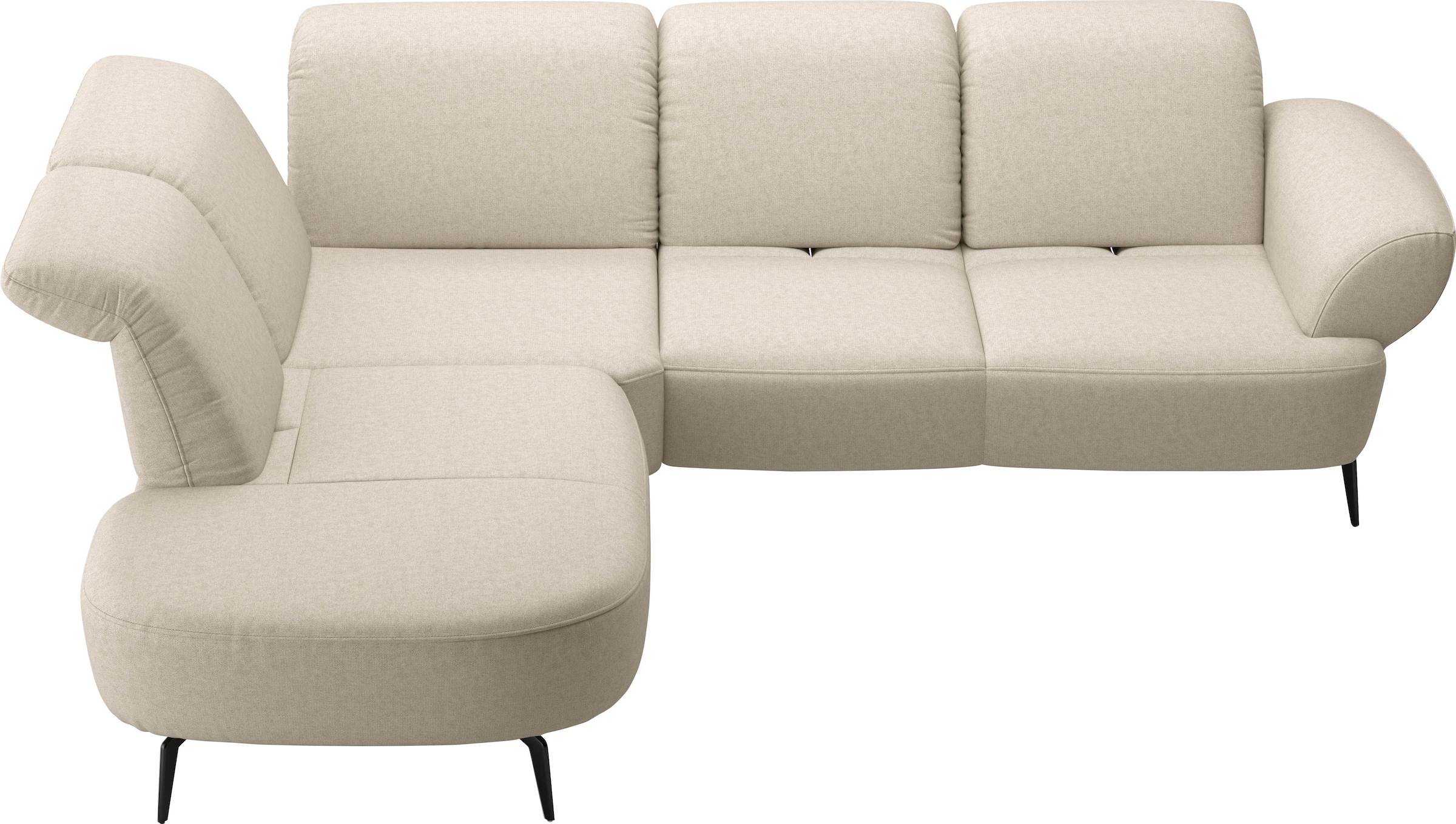sit&more Ecksofa »Dance, L-Form, inkl. Sitztiefenverstellung« inkl. Click&Seat, optional mit Kopfteilverstellung
