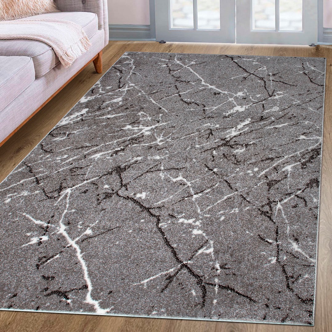 Image of GOODproduct Teppich "Tjara" rechteckig 9 mm Höhe Marmor-Design, mit besonders weichem Flor, Kurzflor, dichte Qualität