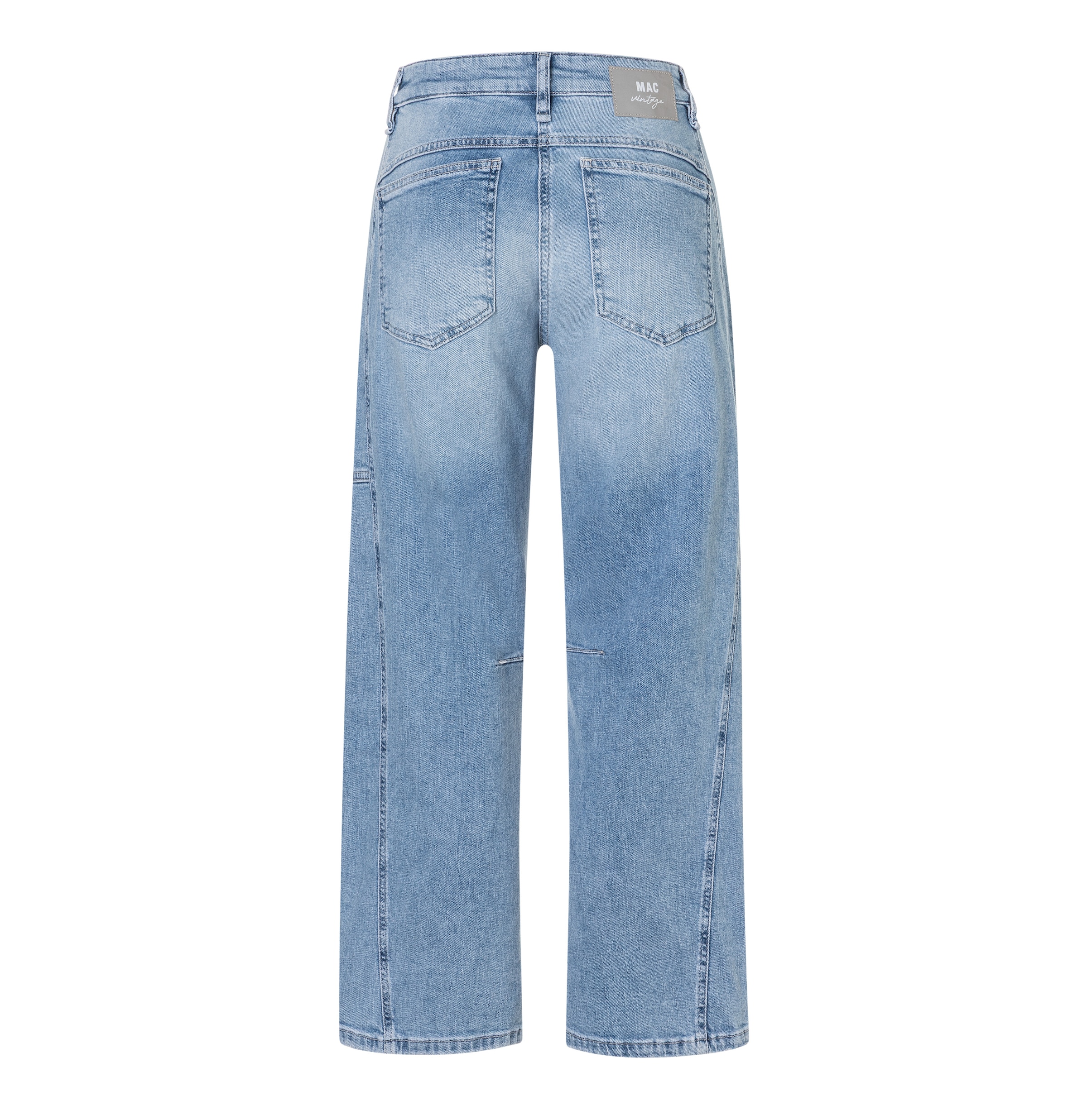 MAC Jeans à 5 poches »OHIO Barrel« Barrel Fit, Naht-Detail auf Kniehöhe