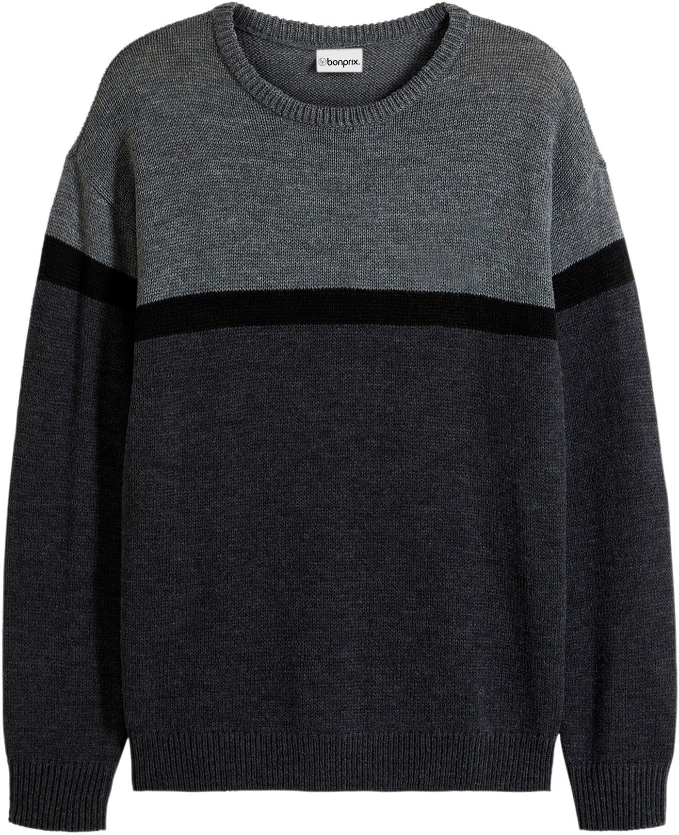 bonprix Pull en tricot aus Polyacryl, mit Rundhalsausschnitt, Regular Fit