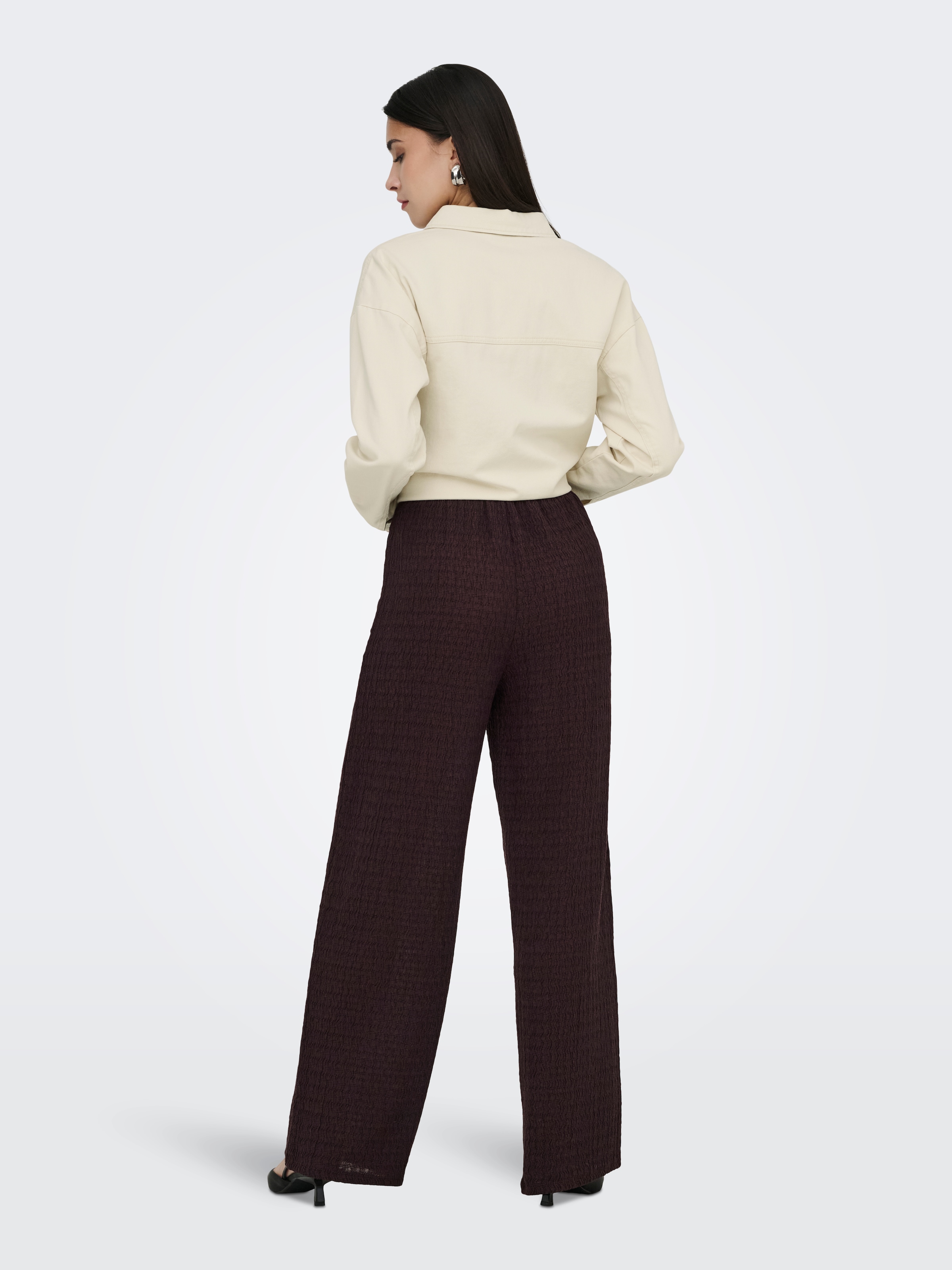 ONLY Pantalon à enfiler »ONLILSE PANT STRUCTURE JRS NOOS«  fibre synthétique, coupe régulière