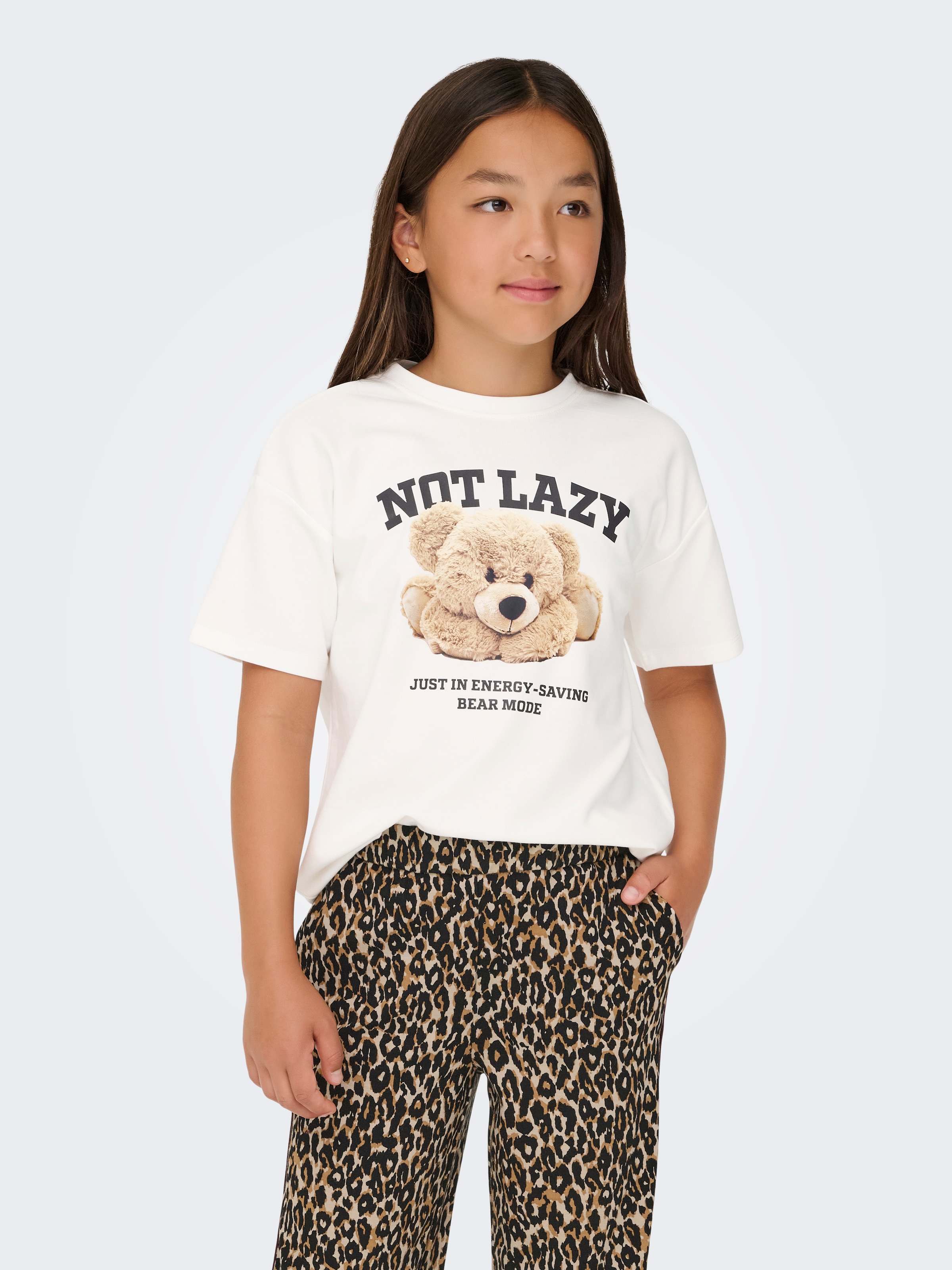 Image of KIDS ONLY Kurzarmshirt "KOGBILLIE S/S LOOSE TEDDY TOP JRS NOOS"