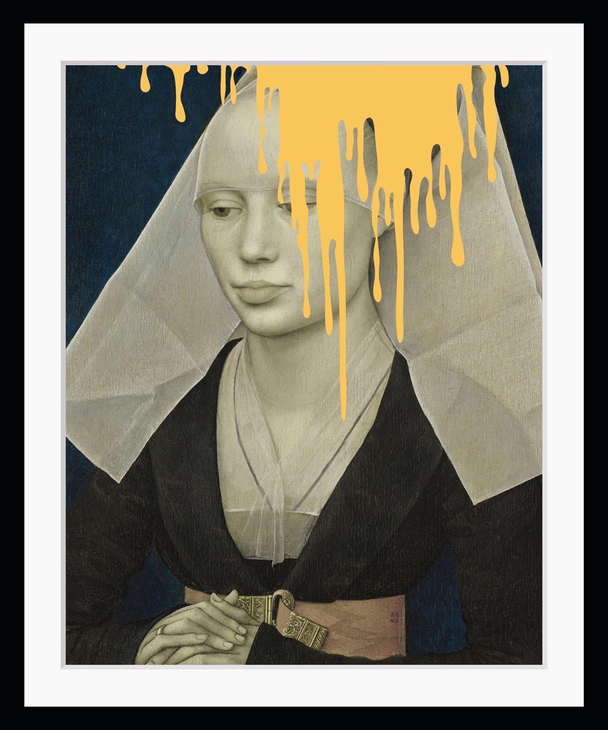 Image of queence Bild "Amelia mit Farbklecks" Bilder von Frauen Frau Gemälde Historische Persönlichkeiten Kunst HD Premium Poster-Druck inkl. Holzrahmen