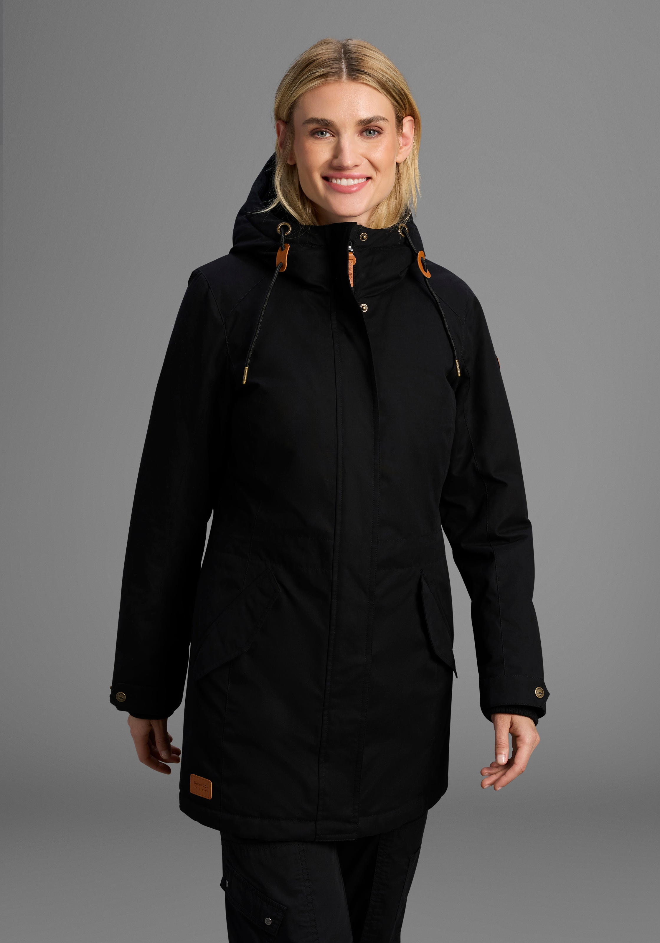 KangaROOS Parka mit Teddy Fellimitat gefüttert, Winterjacke