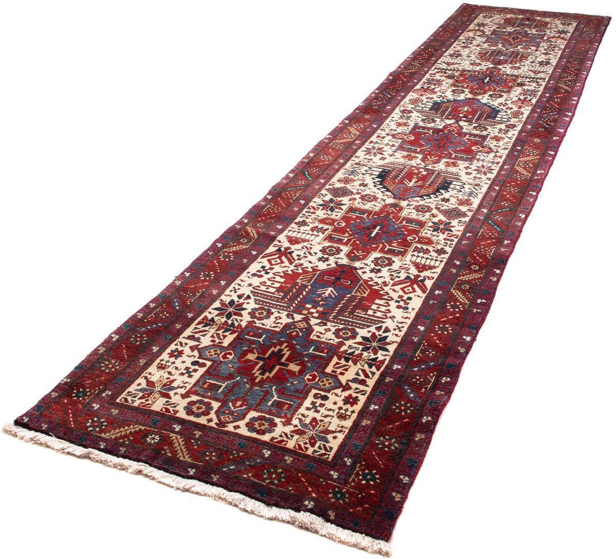 Image of morgenland Orientteppich »Perser - Nomadic - 445 x 95 cm - beige«, rechteckig, 10 mm Höhe, Wohnzimmer, Handgeknüpft, Einzelstück mit Zertifikat bei Ackermann Versand Schweiz