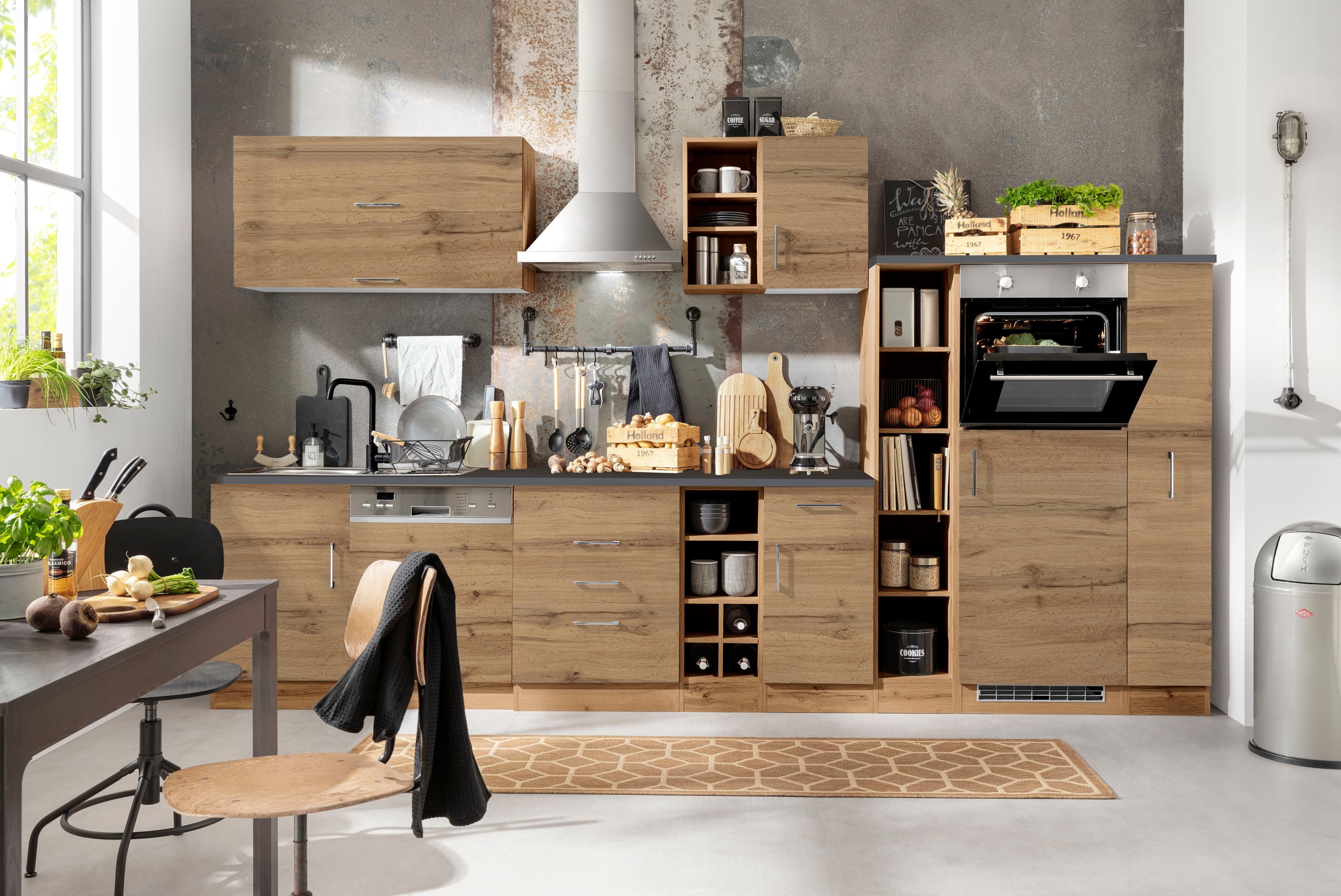 KOCHSTATION Kitchenette »KS-Colmar« sans appareils électriques, largeur 360 cm