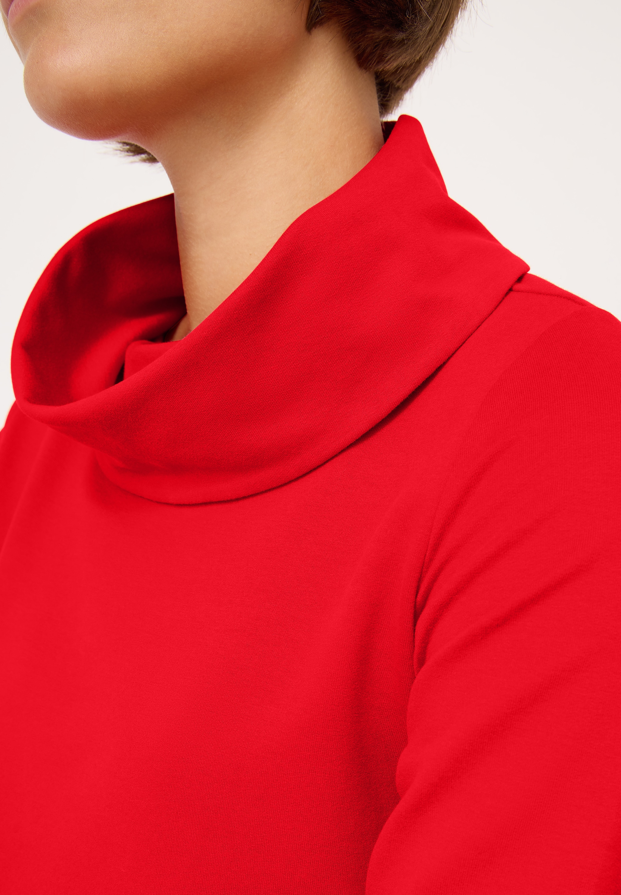 Cecil T-shirt à manches 3/4 mit grossem Kragen