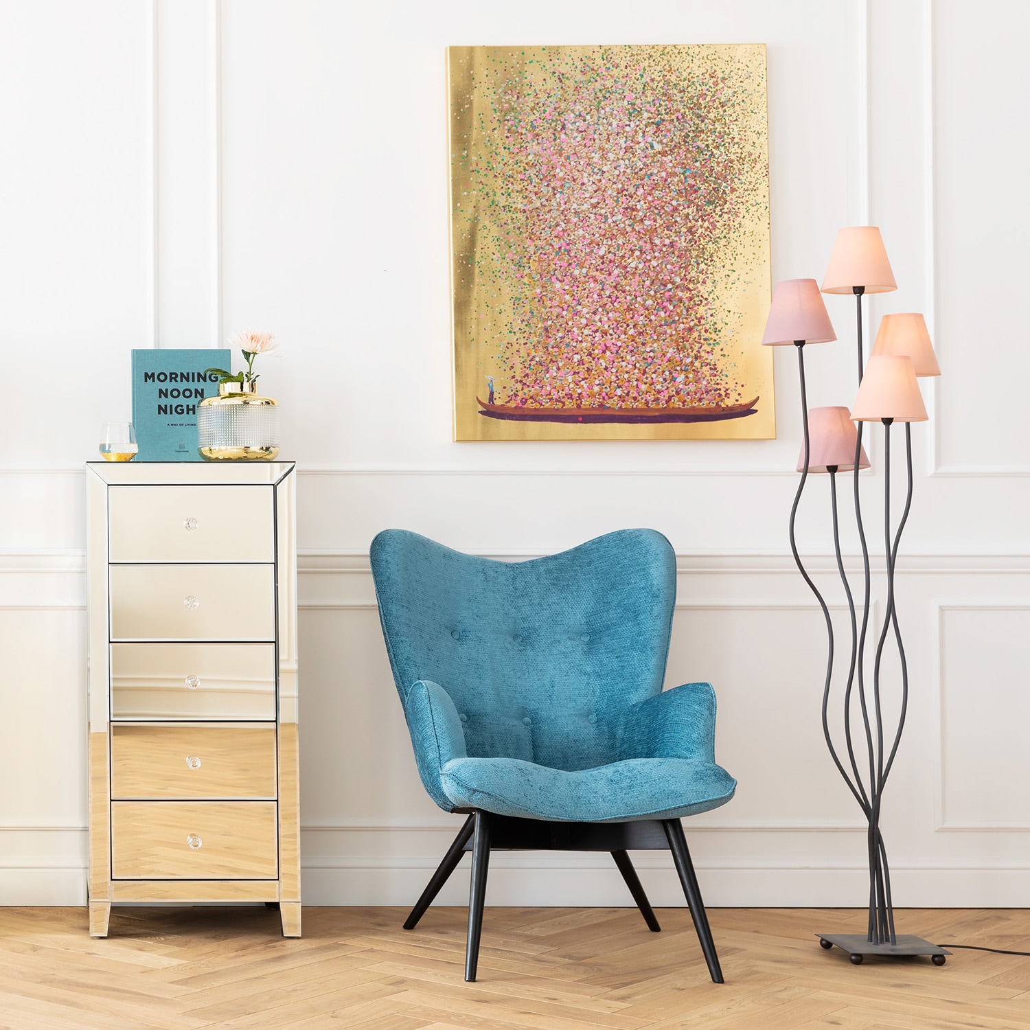 Image of Kare Design Leinwandbild "Bild Touched Flower Boat"