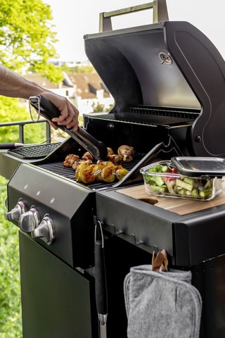 WENKO Grillzange »BBQ«, aus rostfreiem Edelstahl und TPR-Kunststoff