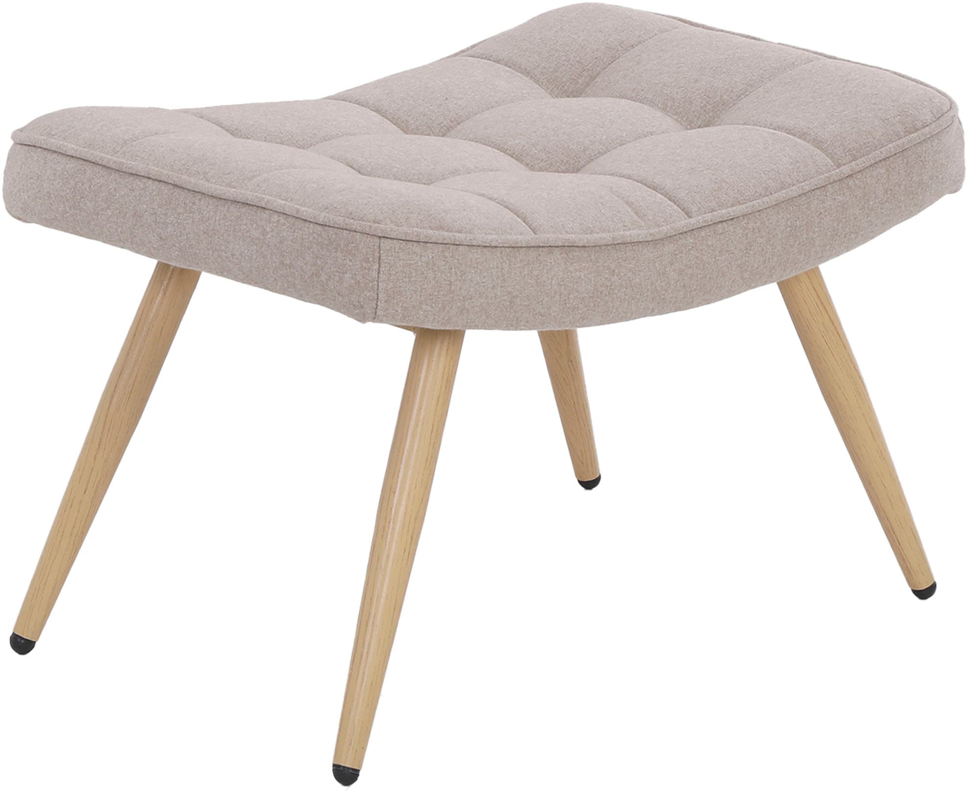 Image of byLIVING Hocker "UTA" Bezug Webstoff oder Samt, Schaumstoff